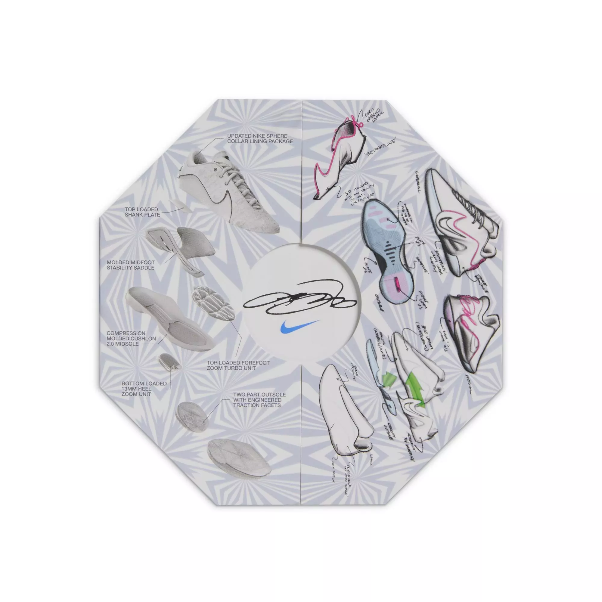 Nike LeBron XXII "Currency" Men's Basketball Shoe - BALTIC BLUE/GREEN GLOW/PINK FOAM