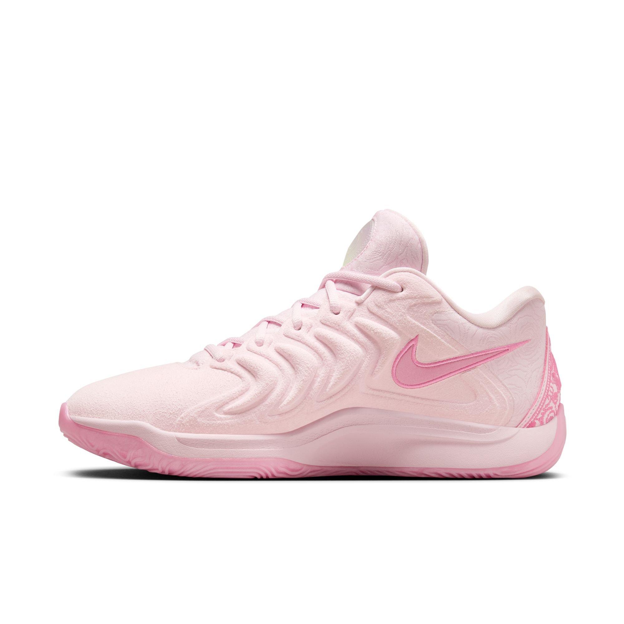 Nike KD17 "Aunt Pearl" Unisex Basketball Shoe - PINK FOAM /BEYOND PINK Thumbnail View 7