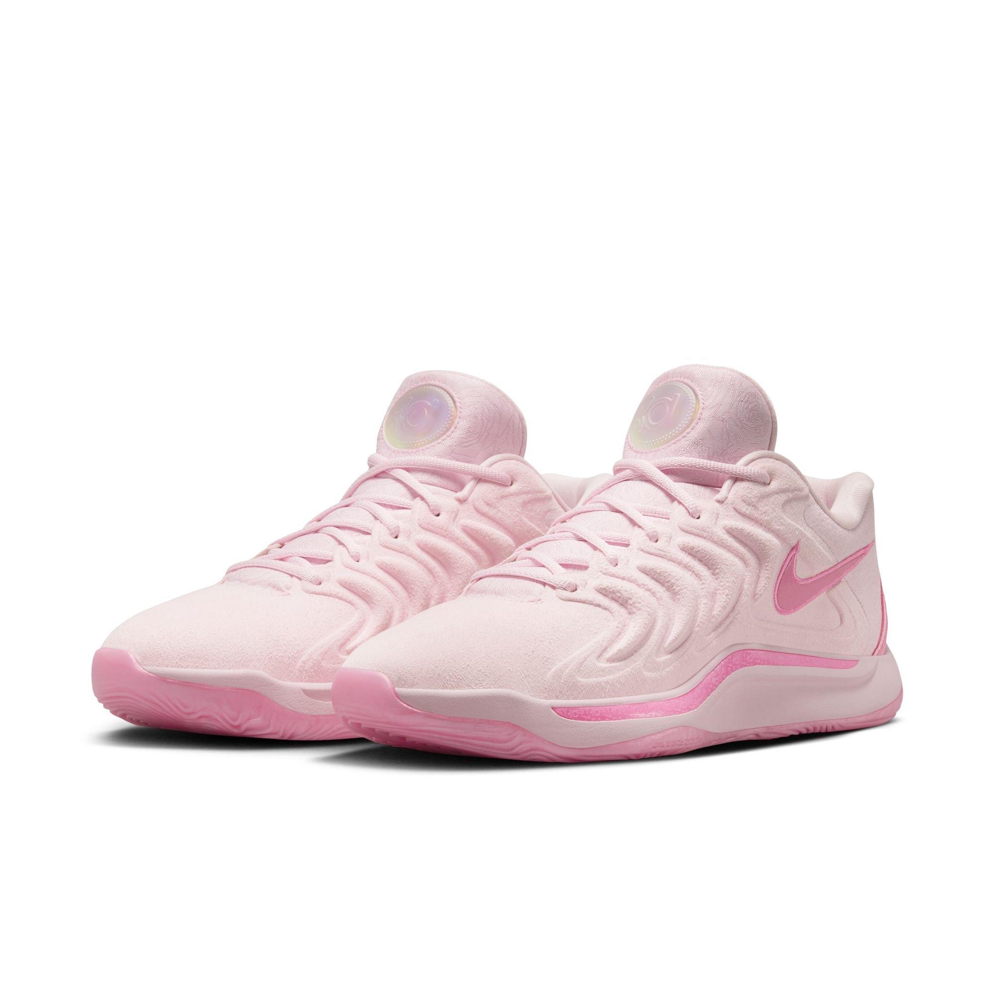 Nike KD17 "Aunt Pearl" Unisex Basketball Shoe - PINK FOAM /BEYOND PINK Thumbnail View 3