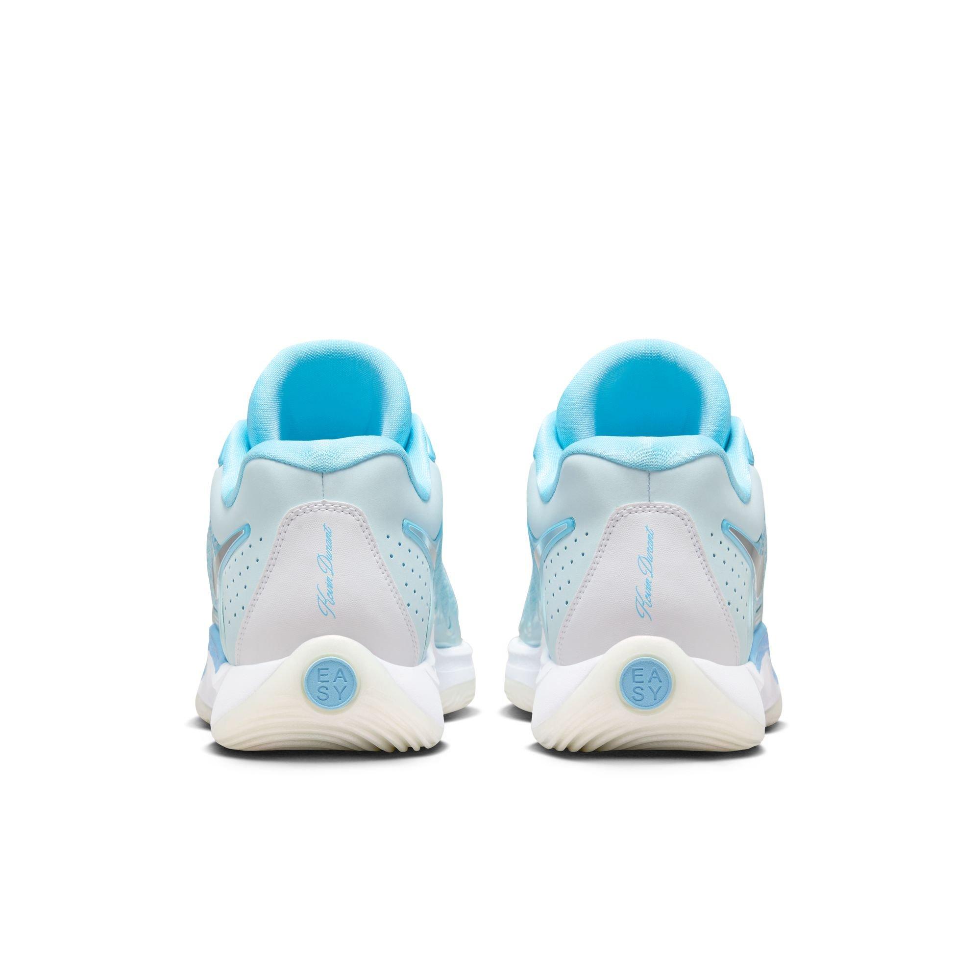 Nike KD17 "Christmas" Men's Basketball Shoe - AQUARIUS BLUE/METALLIC SILVER Thumbnail View 7