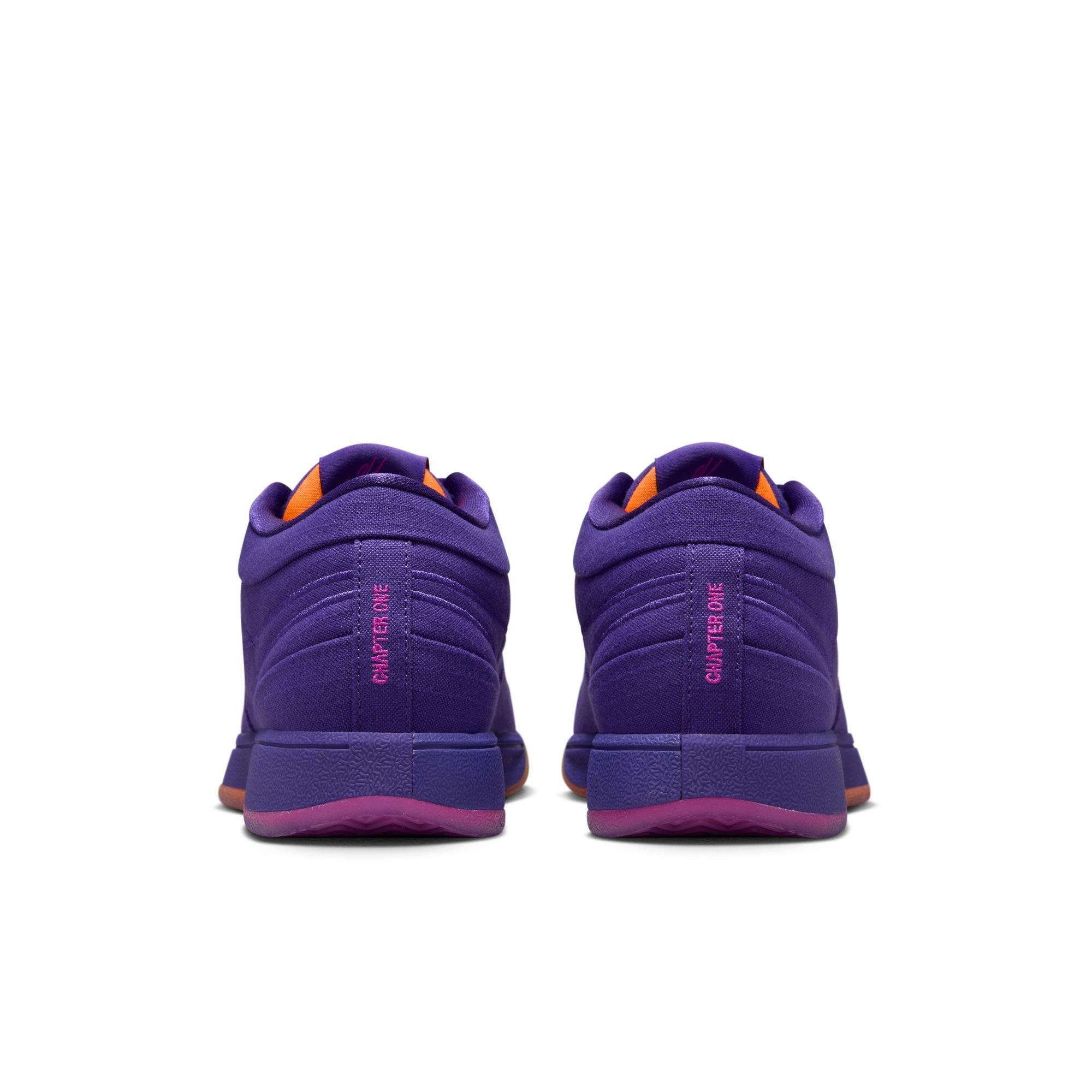 Nike Book 1 "Sunset" Men's Basketball Shoe - COURT PURPLE/TOTAL ORANGE/TAUPE GREY Thumbnail View 9
