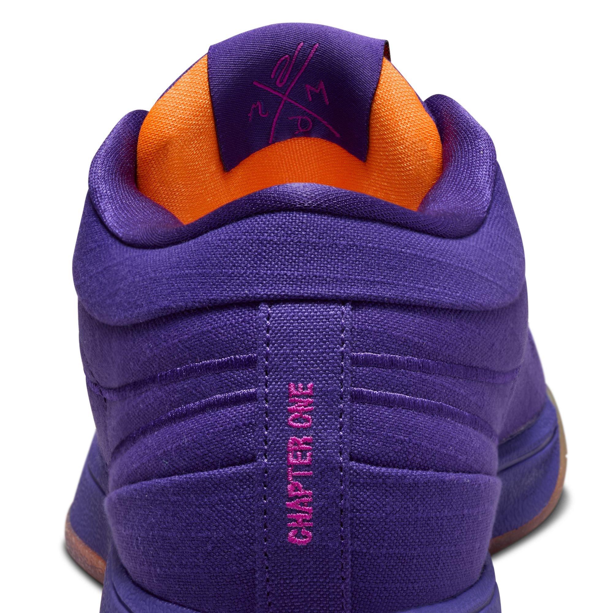 Nike Book 1 "Sunset" Men's Basketball Shoe - COURT PURPLE/TOTAL ORANGE/TAUPE GREY Thumbnail View 6