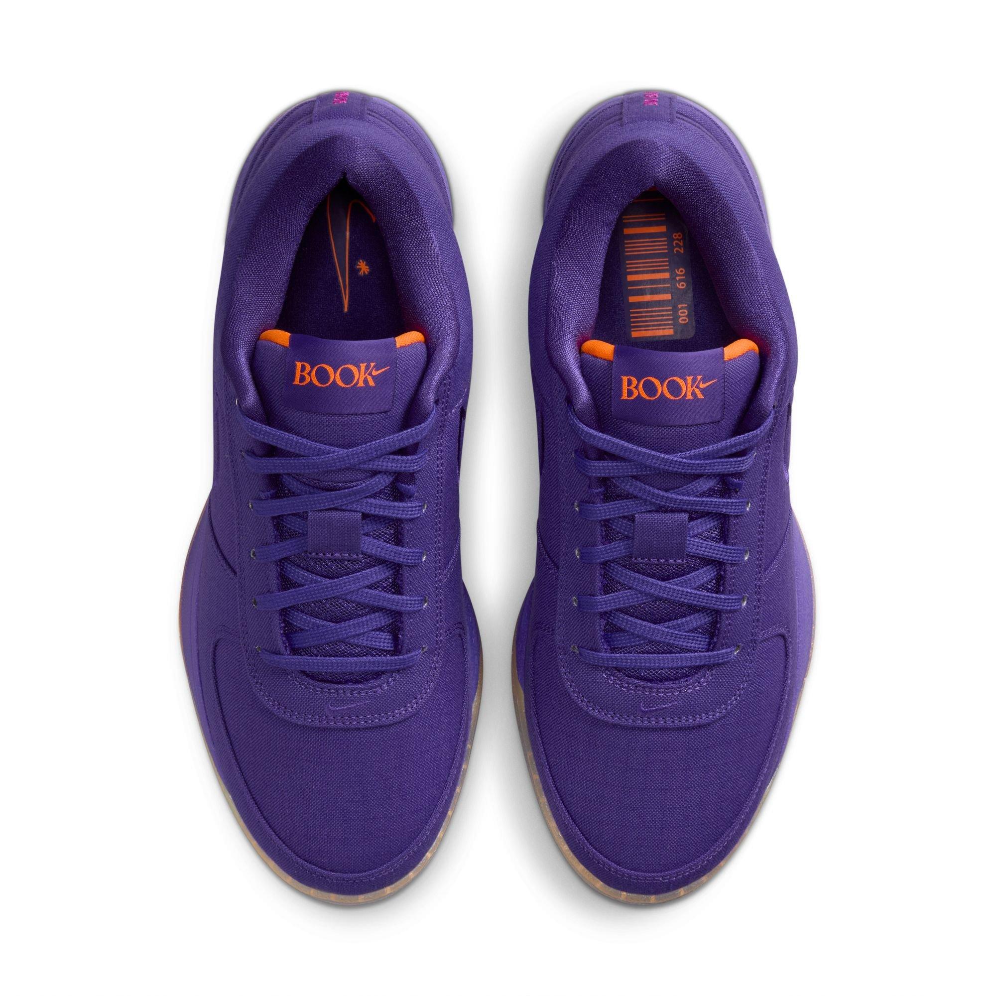 Nike Book 1 "Sunset" Men's Basketball Shoe - COURT PURPLE/TOTAL ORANGE/TAUPE GREY Thumbnail View 10