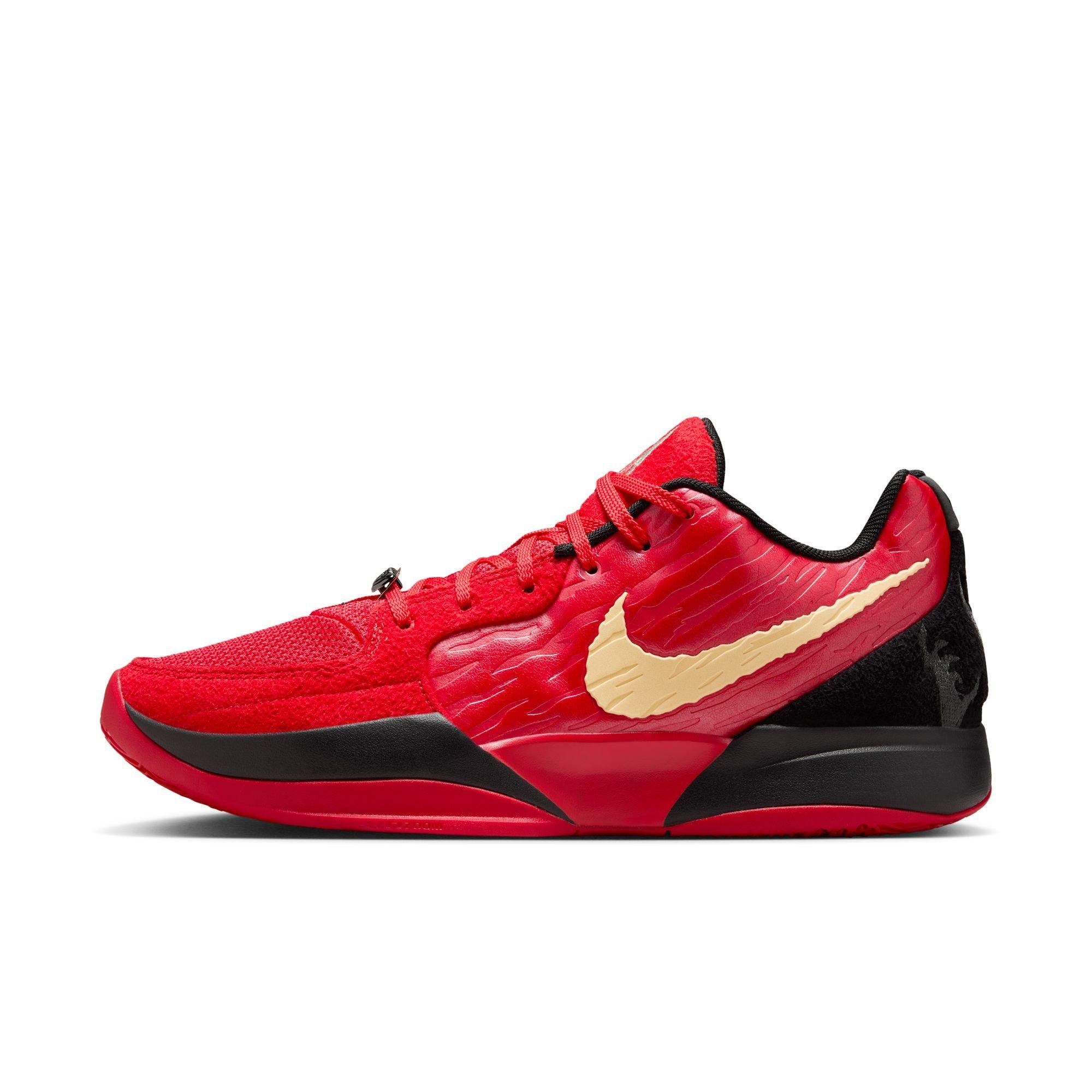 Nike Ja 2 "Nightmare" Unisex Basketball Shoe - UNIVERSITY RED/CELESTIAL GOLD/BLACK Thumbnail View 8