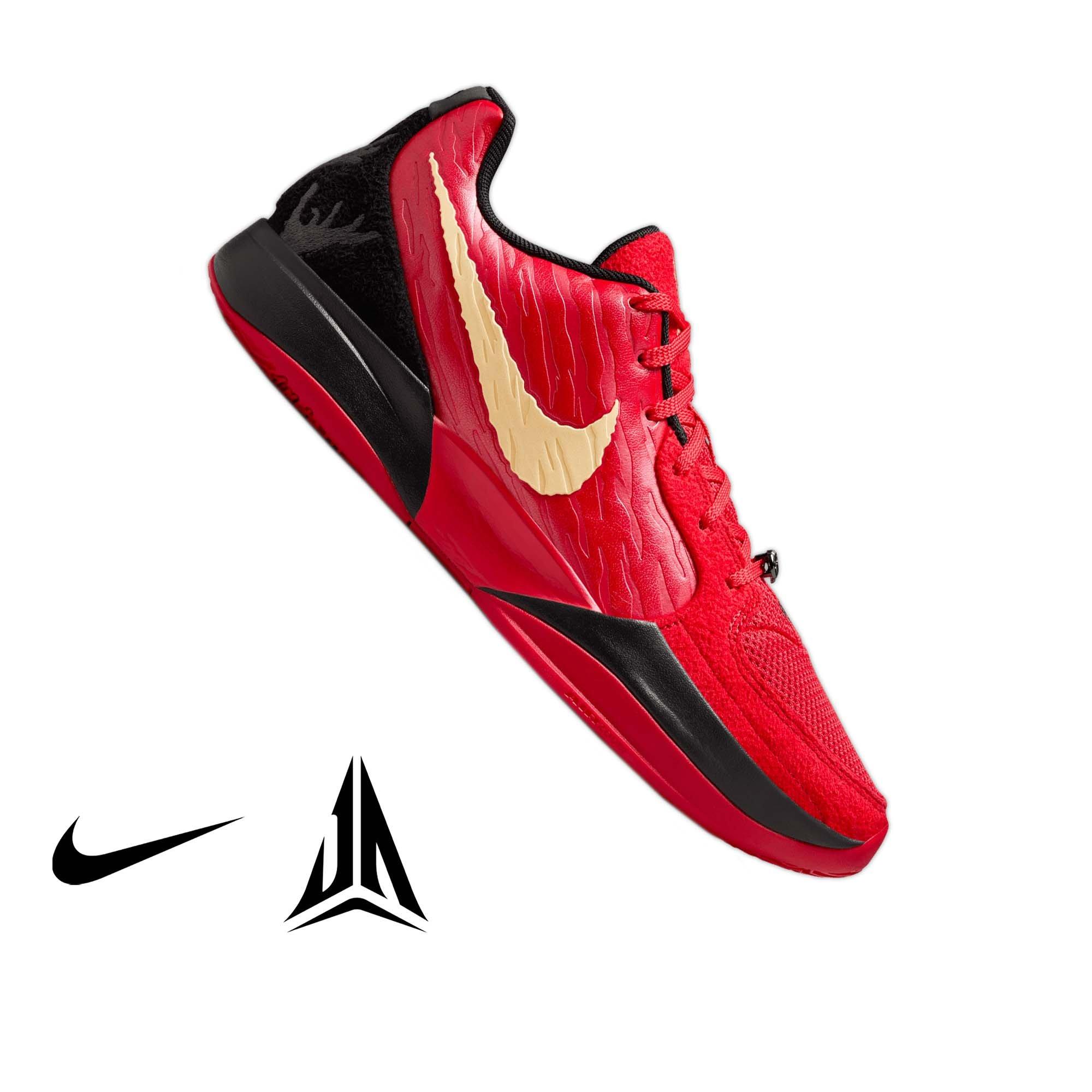 Nike Ja 2 "Nightmare" Unisex Basketball Shoe - UNIVERSITY RED/CELESTIAL GOLD/BLACK