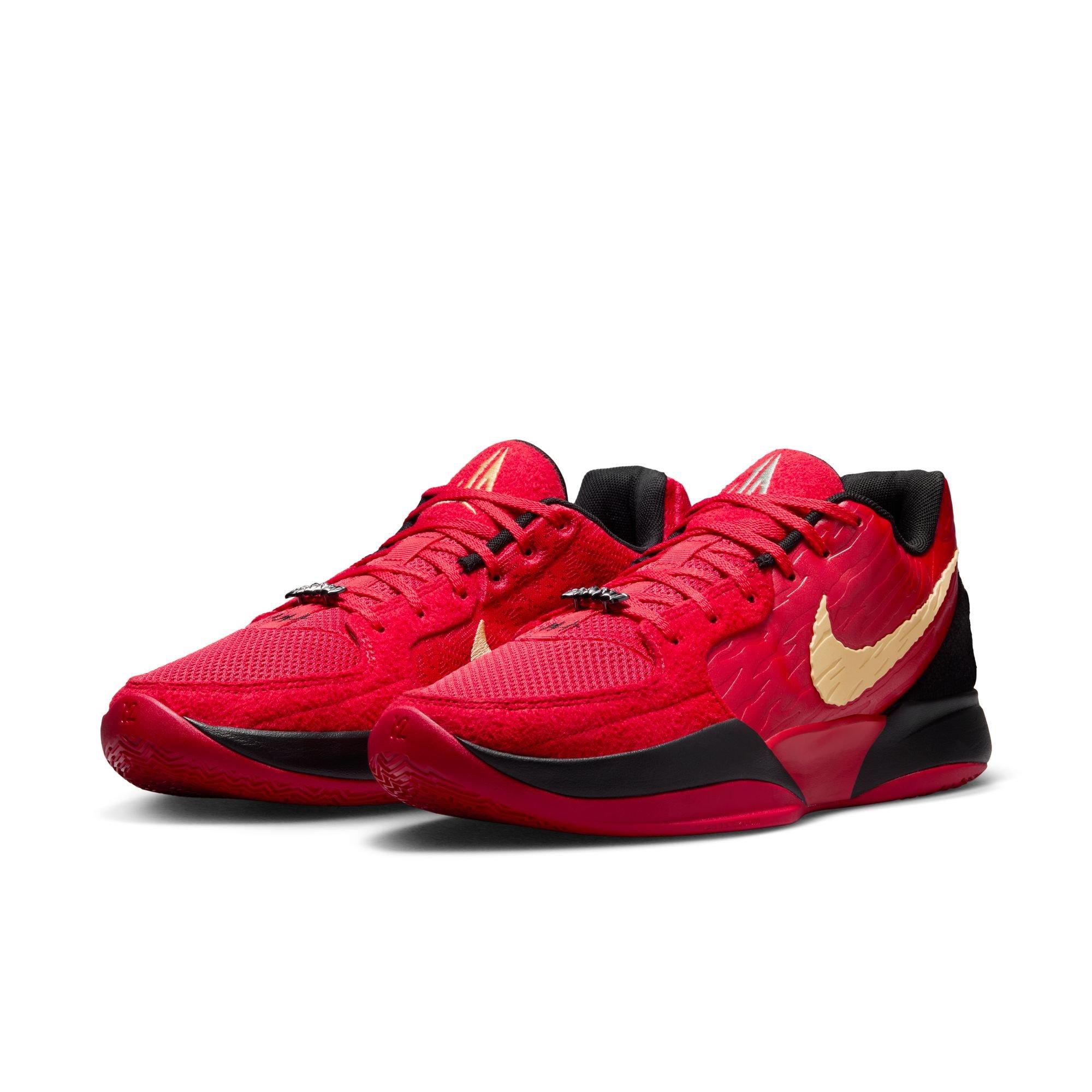 Nike Ja 2 "Nightmare" Unisex Basketball Shoe - UNIVERSITY RED/CELESTIAL GOLD/BLACK Thumbnail View 3