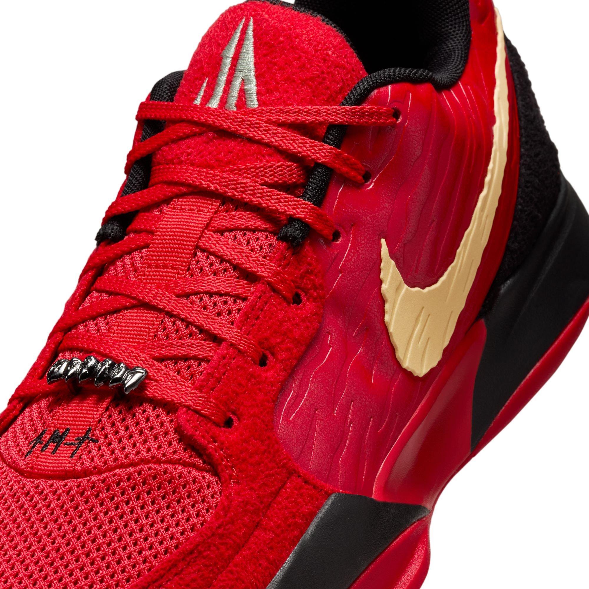 Nike Ja 2 "Nightmare" Unisex Basketball Shoe - UNIVERSITY RED/CELESTIAL GOLD/BLACK Thumbnail View 4