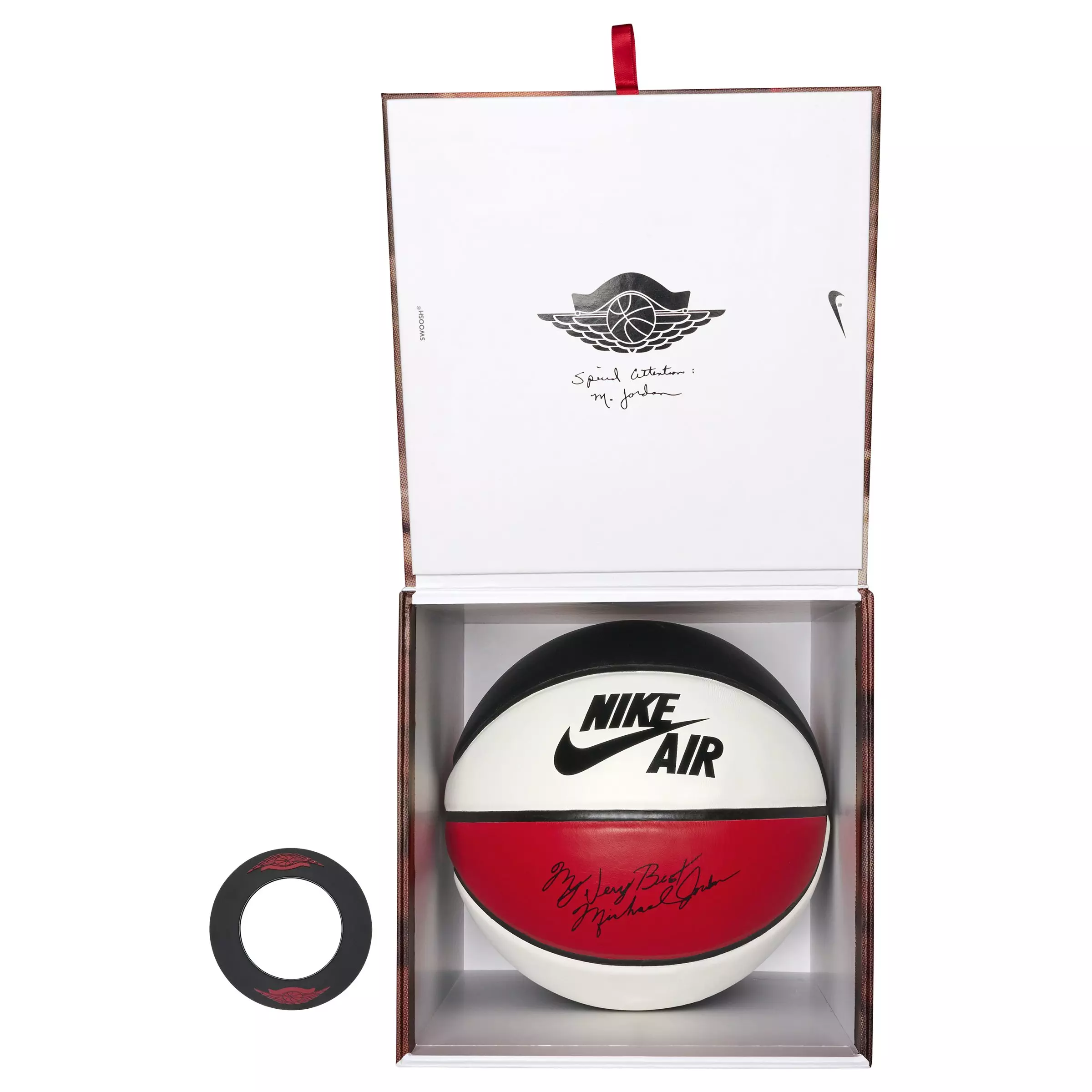 Jordan 1 Premium 29.5" Basketball - BLACK/WHITE/RED