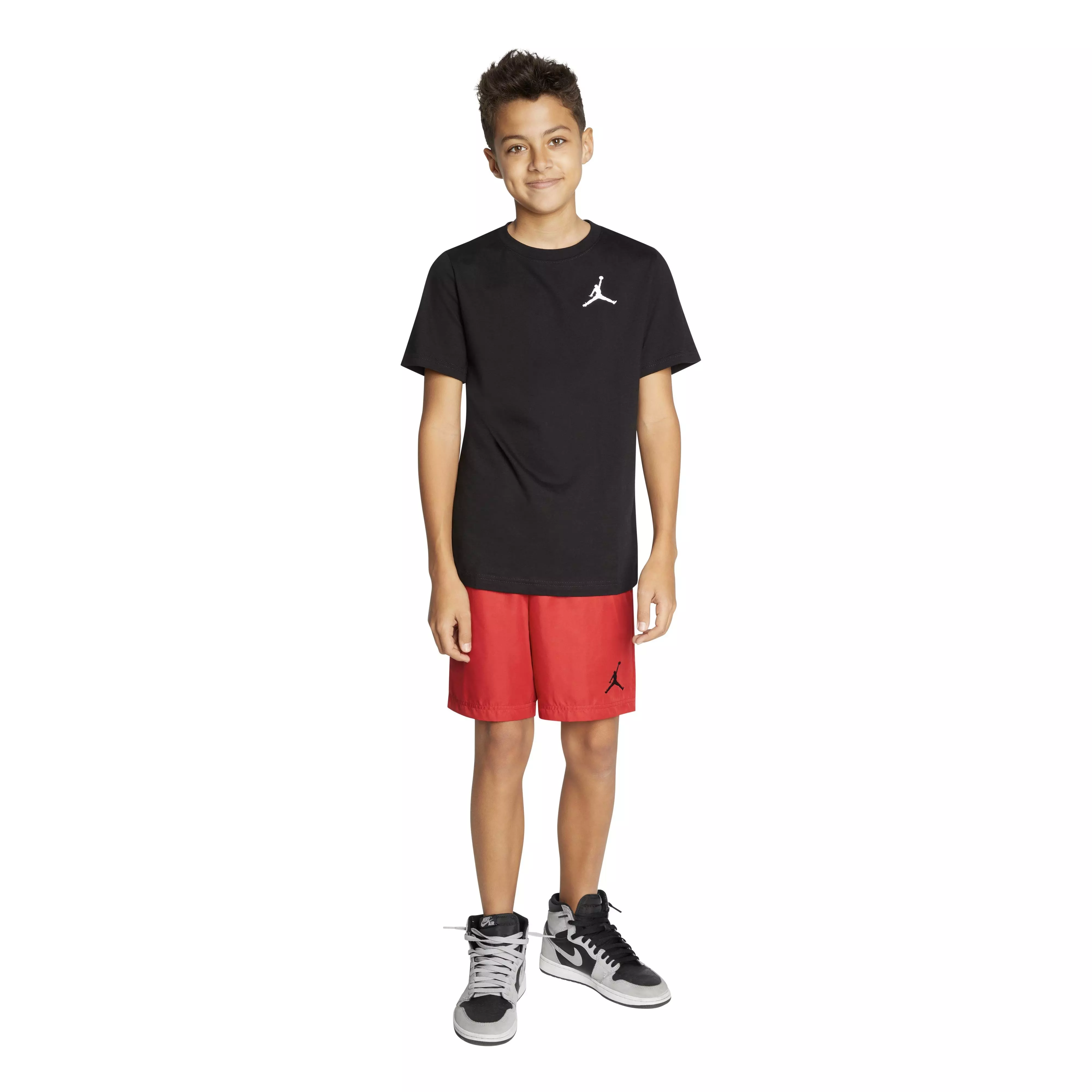 Jordan Big Boys' Embossed Jumpman Tee - BLACK