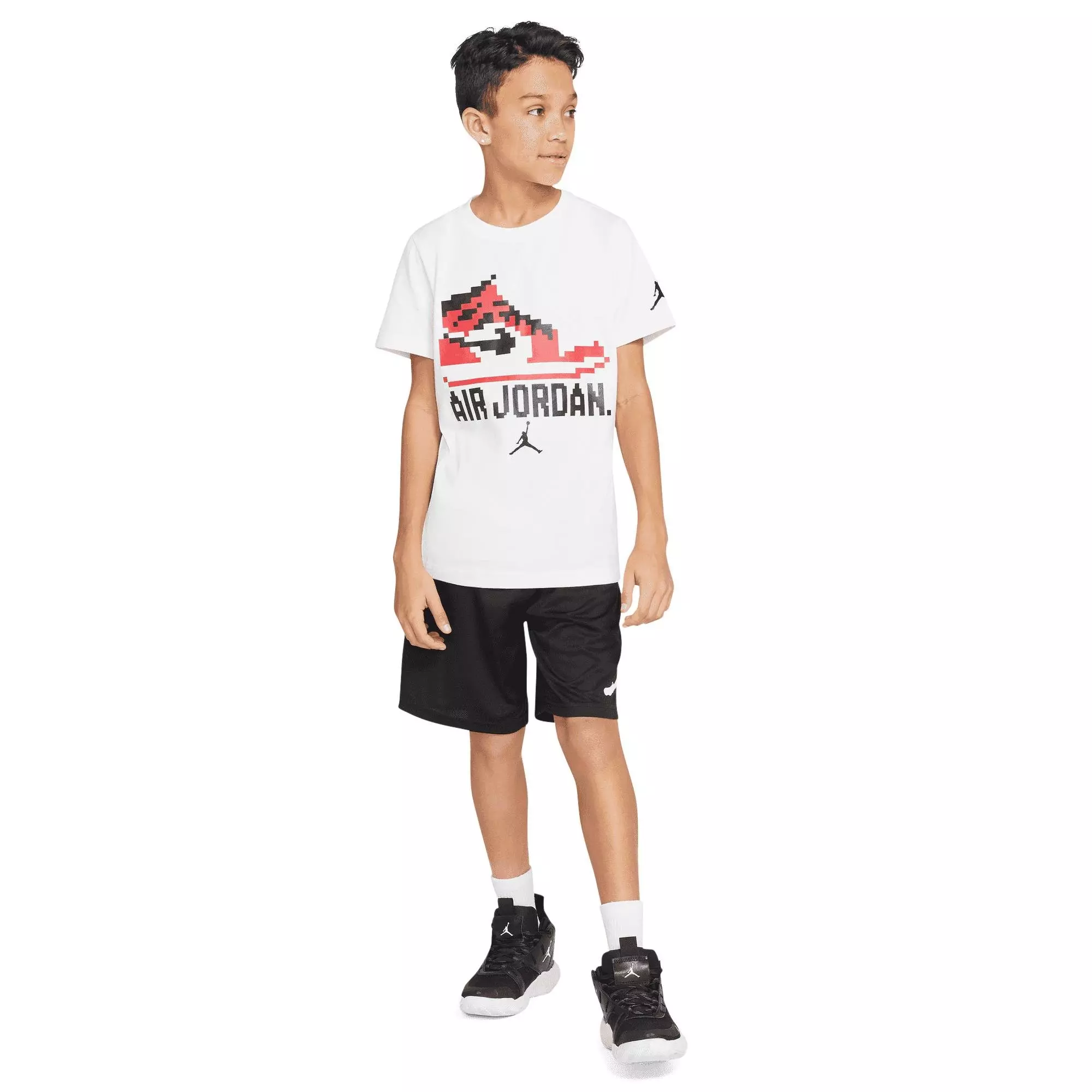 Jordan Big Boys' Jumpman Wrap Shorts - BLACK