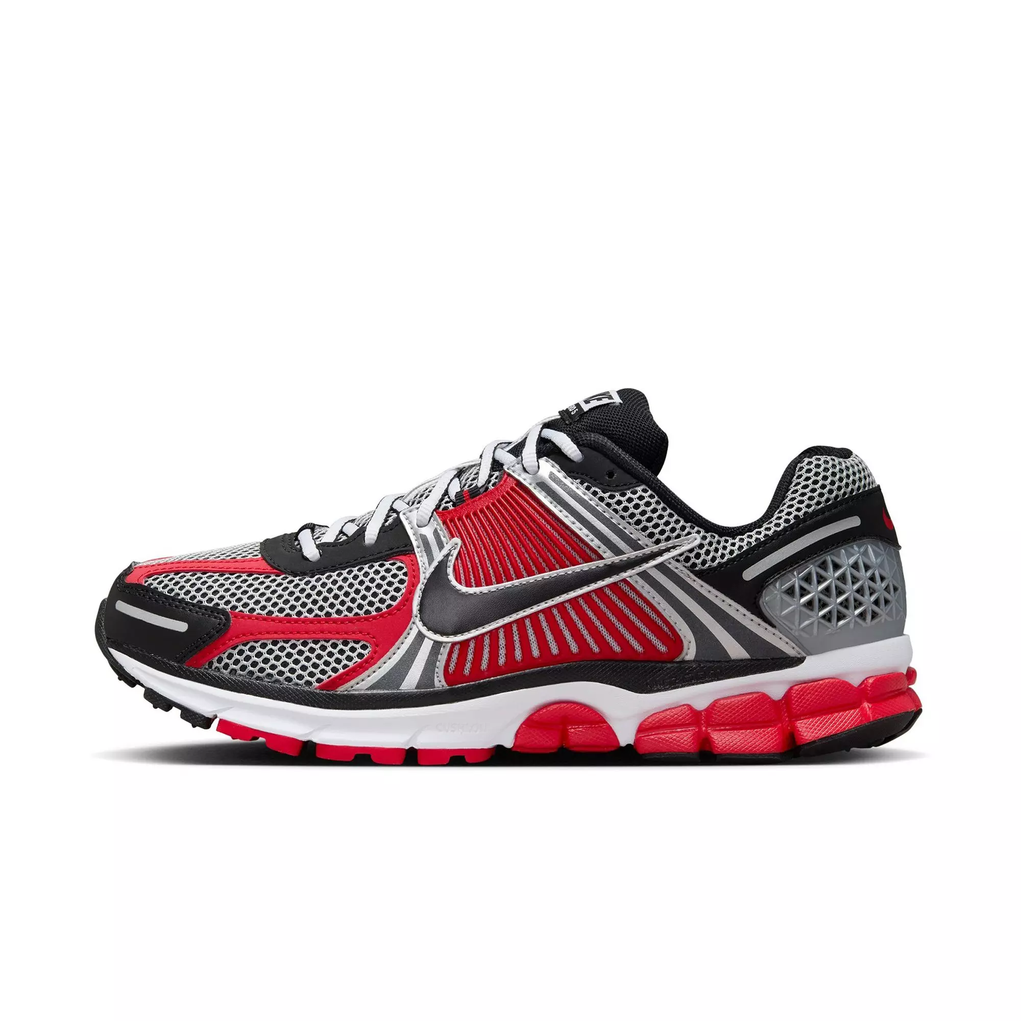 Nike Zoom Vomero 5 "Metallic Silver/University Red/White/Black" Men's Shoe - RED/BLACK/GREY