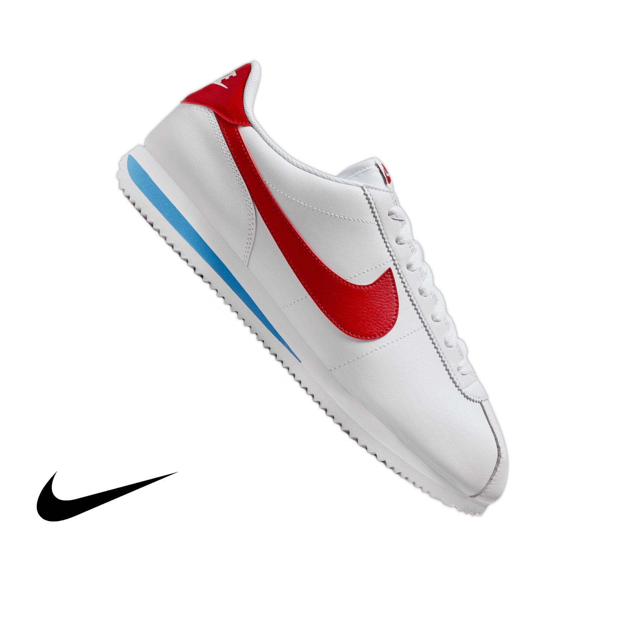 Nike Cortez "Forrest Gump" Men's Shoe - WHITE/VARSITY RED/VARSITY BLUE