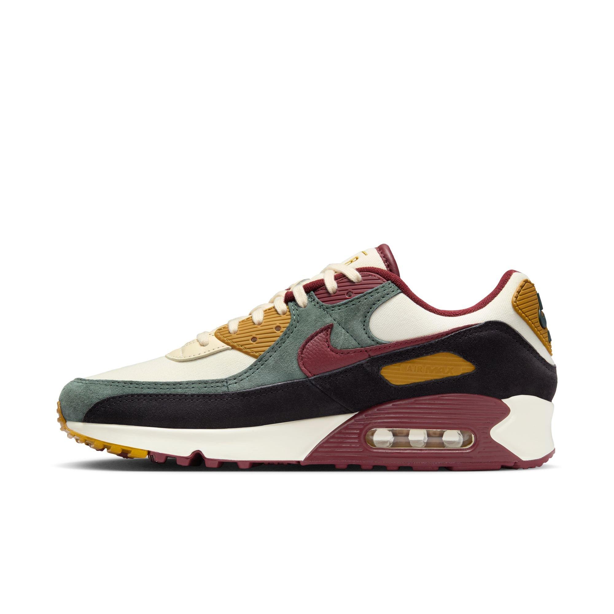 Nike Air Max 90 Premium Men's "Coconut Milk/Dark Team Red/Vintage Green" Shoe