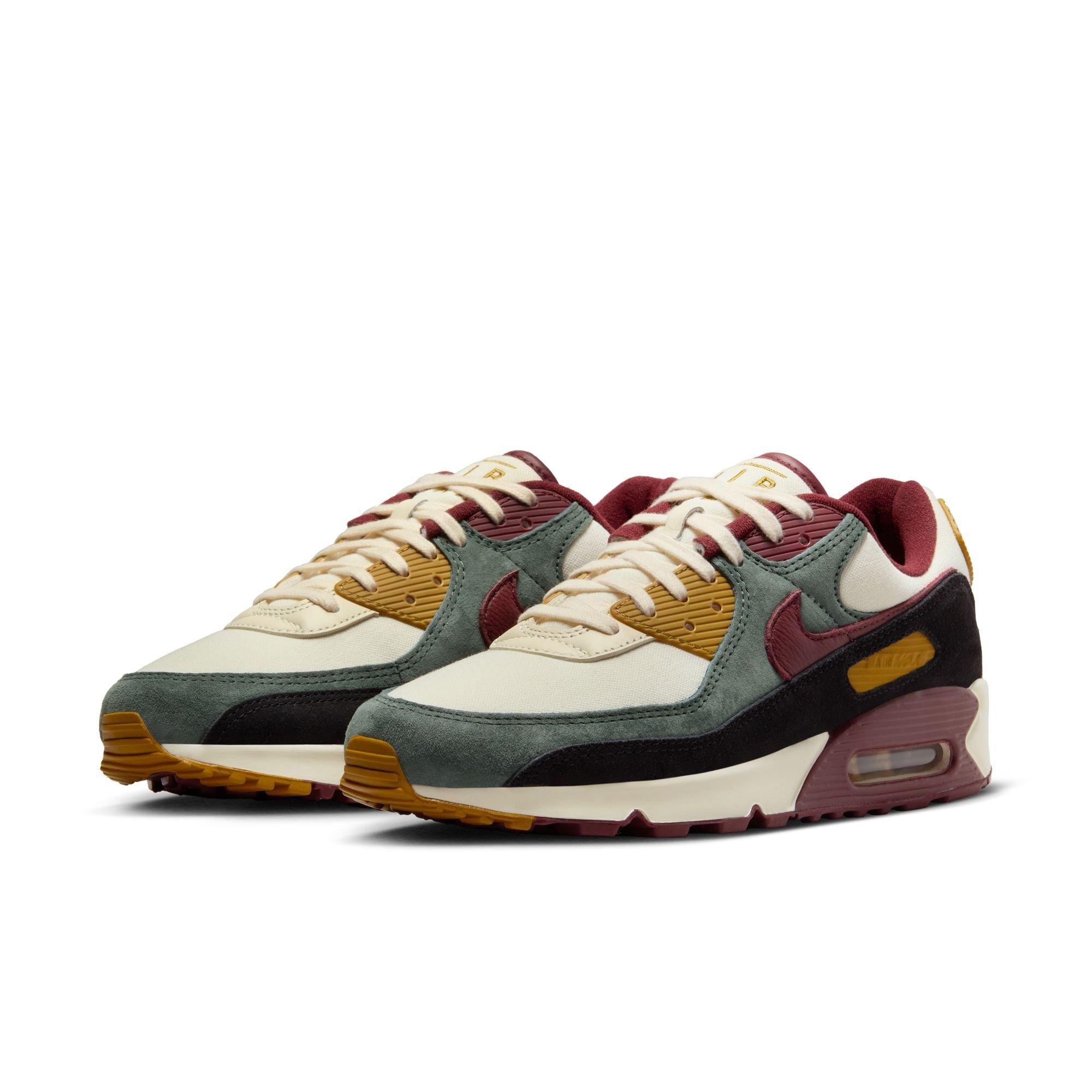 Nike Air Max 90 Premium Men's "Coconut Milk/Dark Team Red/Vintage Green" Shoe