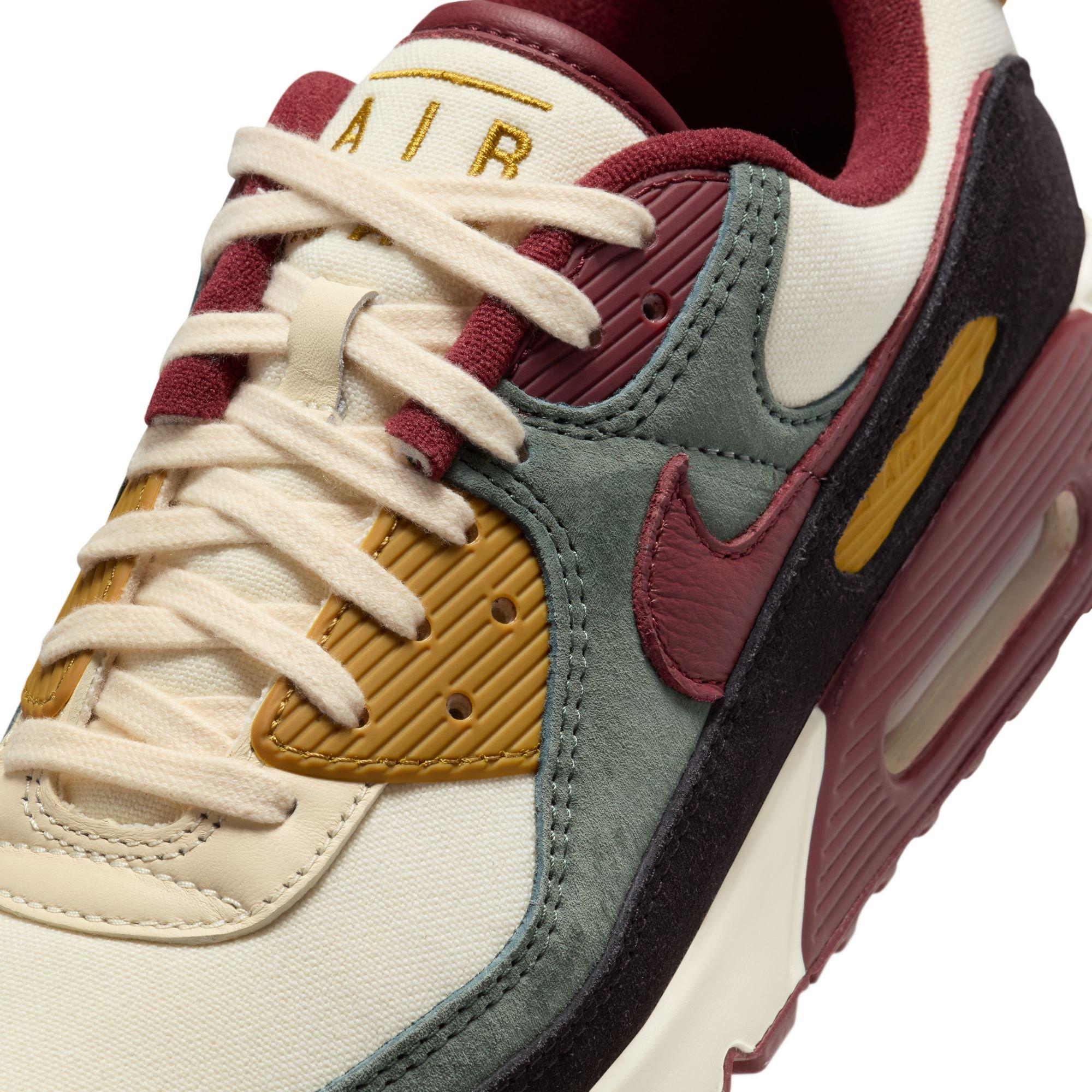 Nike Air Max 90 Premium Men's "Coconut Milk/Dark Team Red/Vintage Green" Shoe