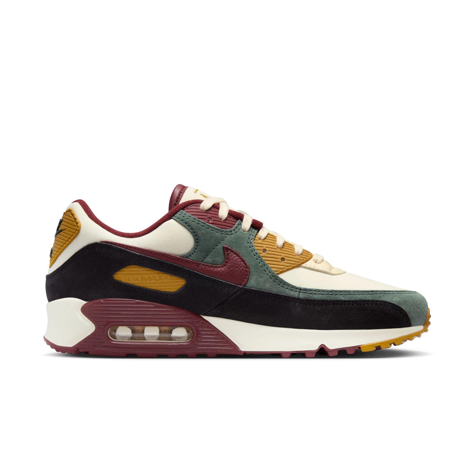 Nike Air Max 90 Premium Men's "Coconut Milk/Dark Team Red/Vintage Green" Shoe