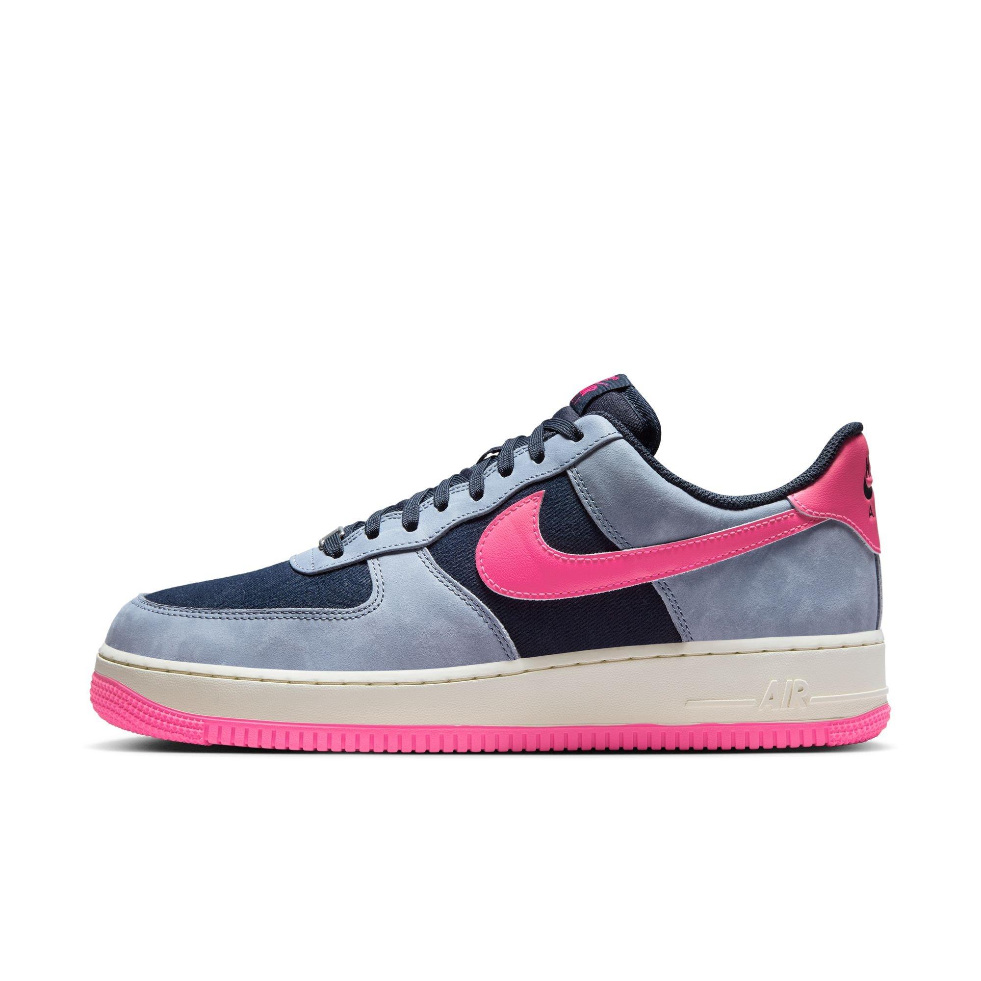Nike Air Force 1 '07 LX "Dark Obsidian/Pink Blast/Ashen Slate" Men's Shoe - DK BLUE Thumbnail View 3