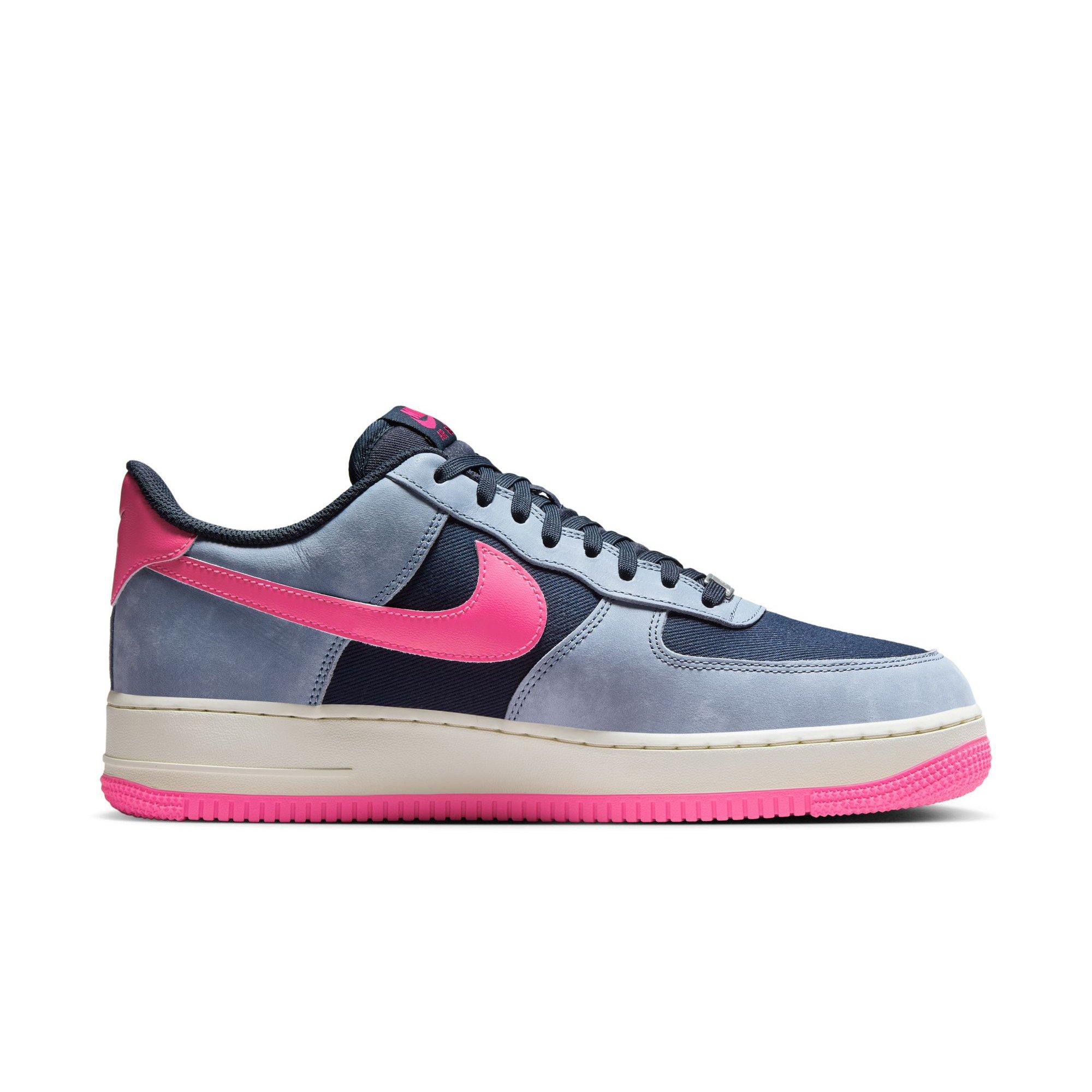 Nike Air Force 1 '07 LX "Dark Obsidian/Pink Blast/Ashen Slate" Men's Shoe - DK BLUE Thumbnail View 2