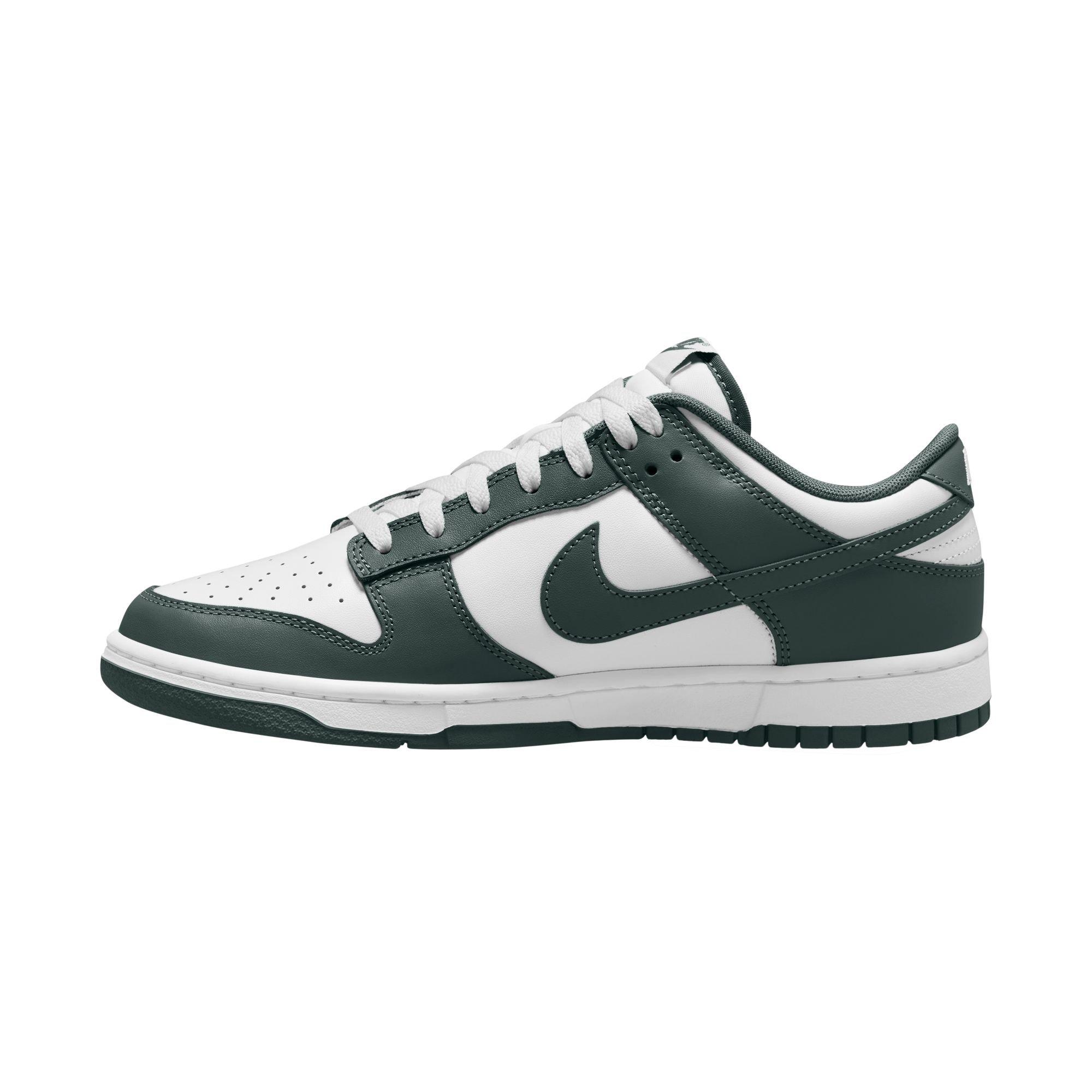 Nike Dunk Low Retro "White/Vintage Green" Men's Shoe - WHITE/GREEN Thumbnail View 4