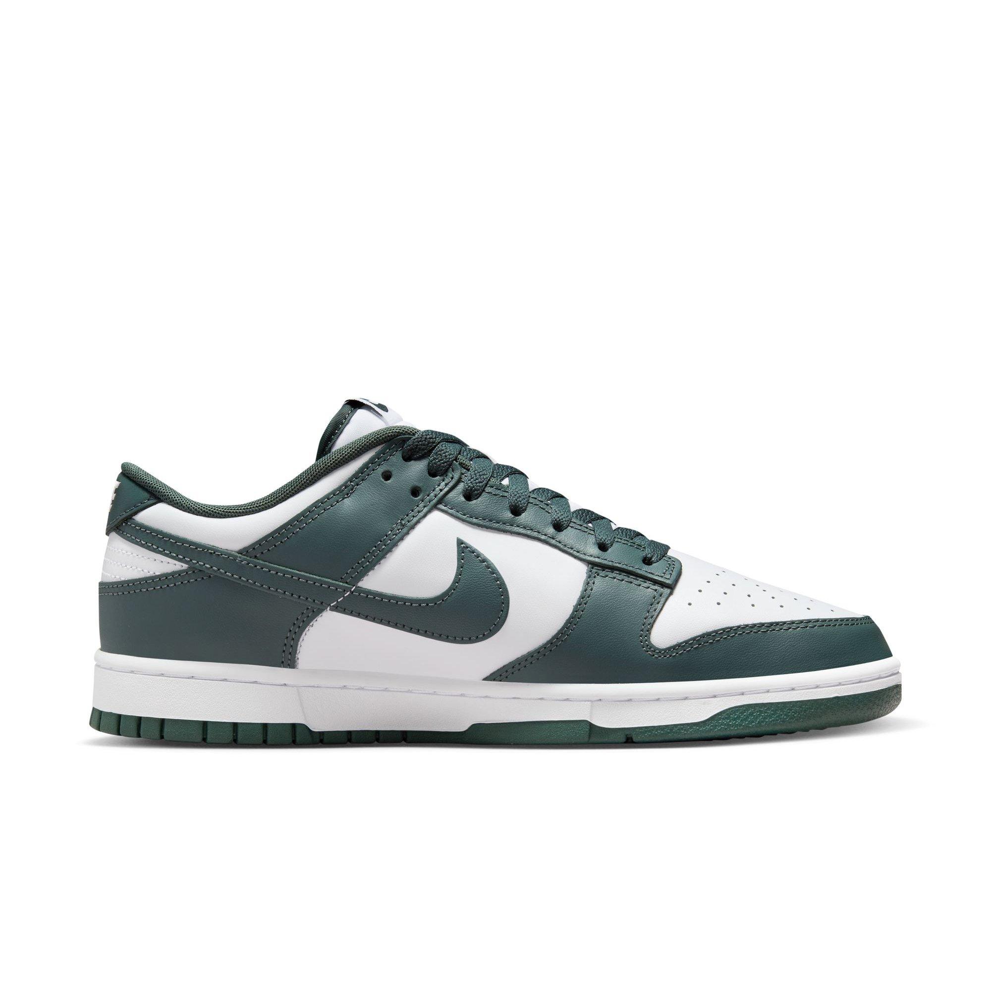 Nike Dunk Low Retro "White/Vintage Green" Men's Shoe - WHITE/GREEN Thumbnail View 2