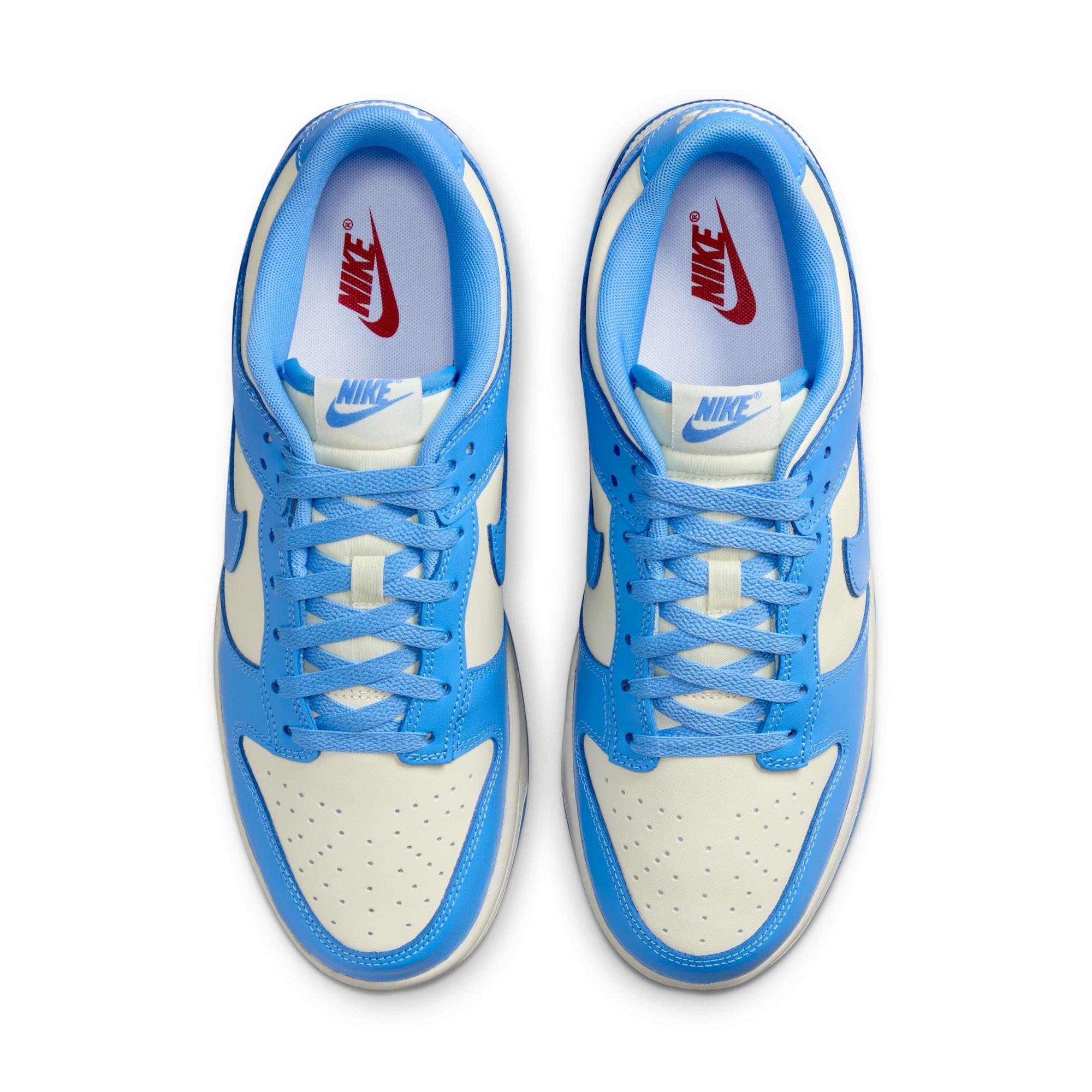 Nike Dunk Low Retro "Coconut Milk/University Blue/Gym Red" Men's Shoe - CREAM Thumbnail View 6