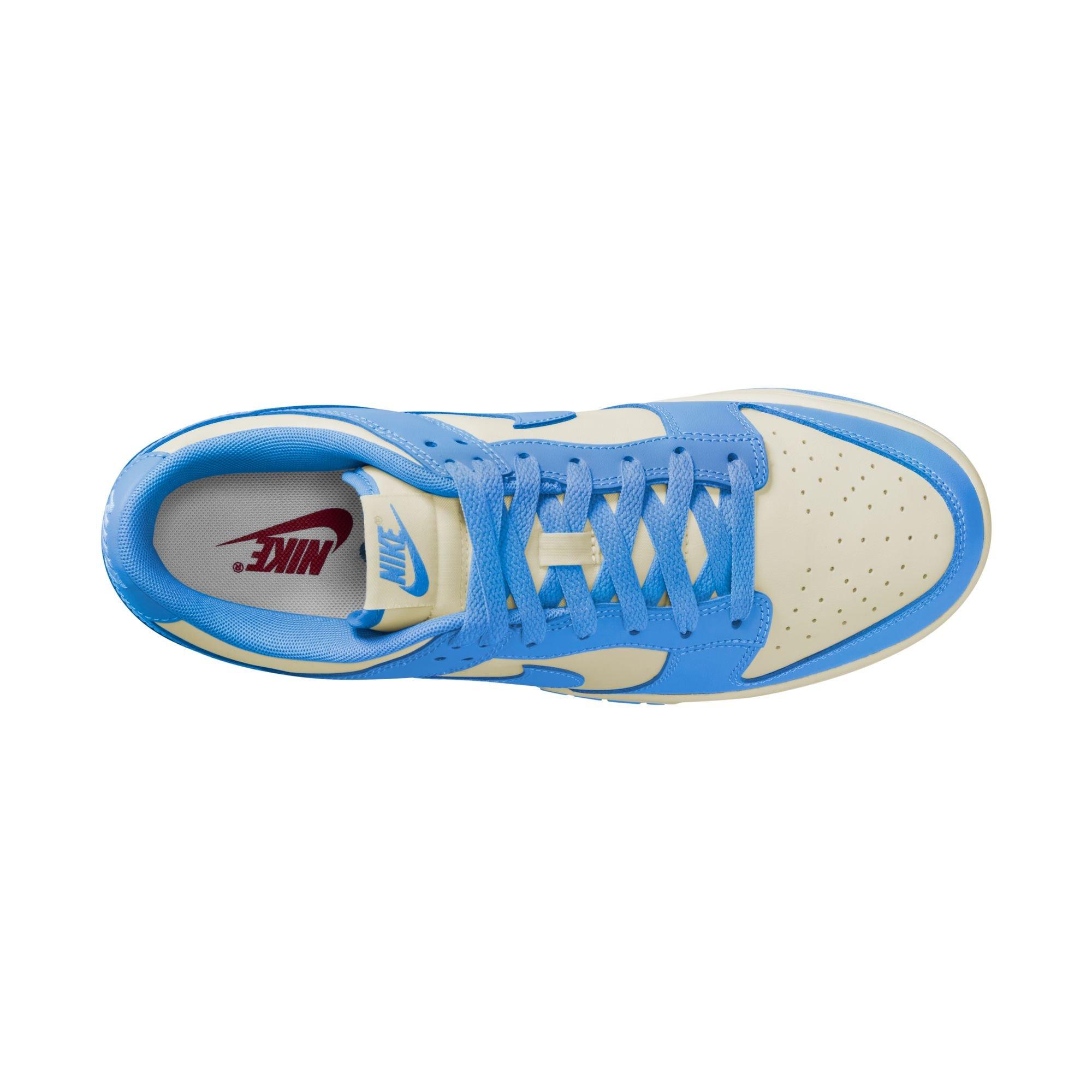 Nike Dunk Low Retro "Coconut Milk/University Blue/Gym Red" Men's Shoe - CREAM Thumbnail View 8