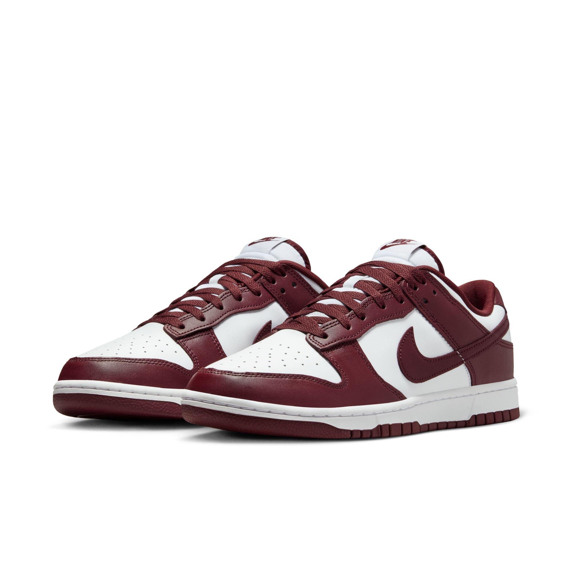 Nike Dunk Low Retro "White/Redwood/Gym Red" Men's Shoe - WHITE/RED Thumbnail View 5