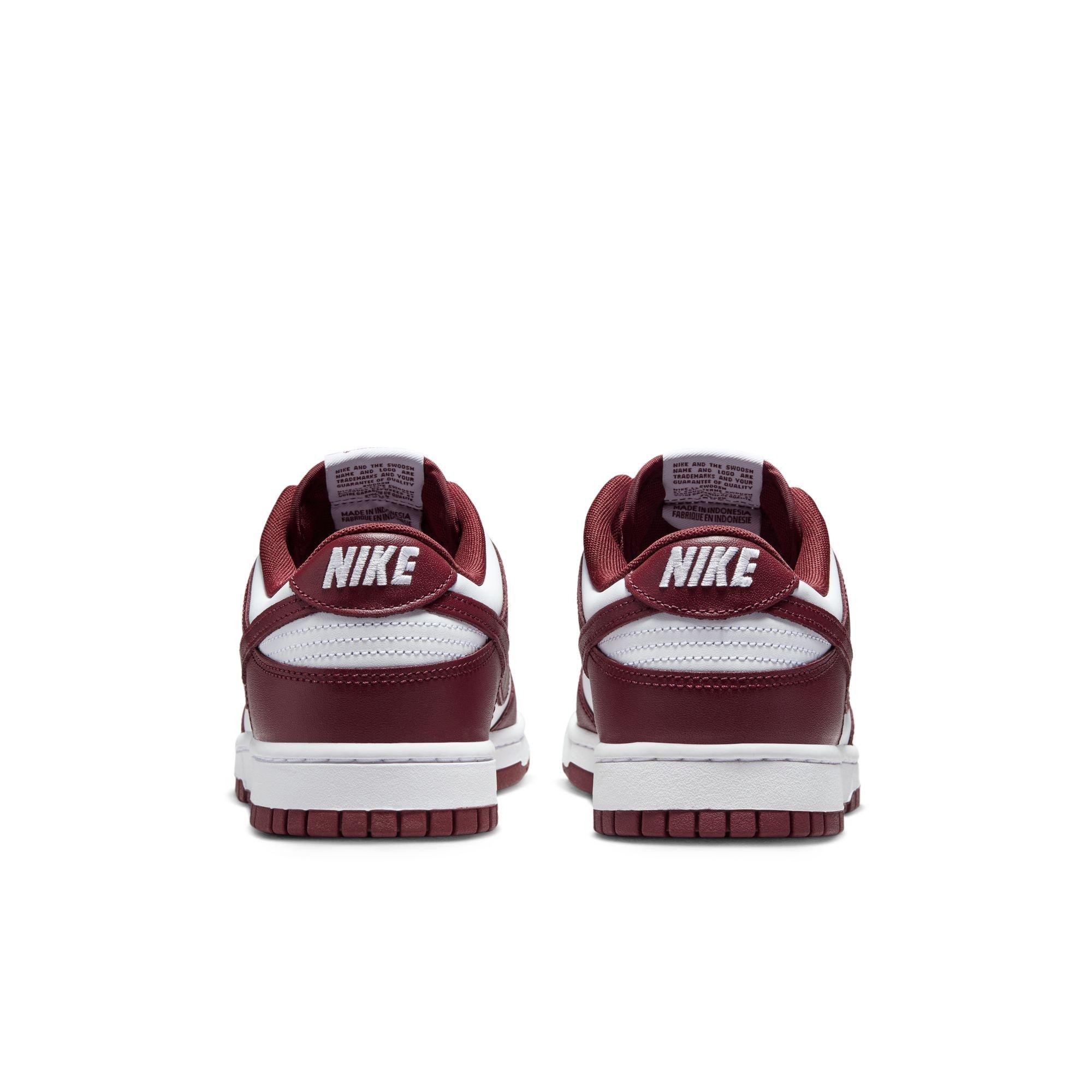 Nike Dunk Low Retro "White/Redwood/Gym Red" Men's Shoe - WHITE/RED Thumbnail View 6