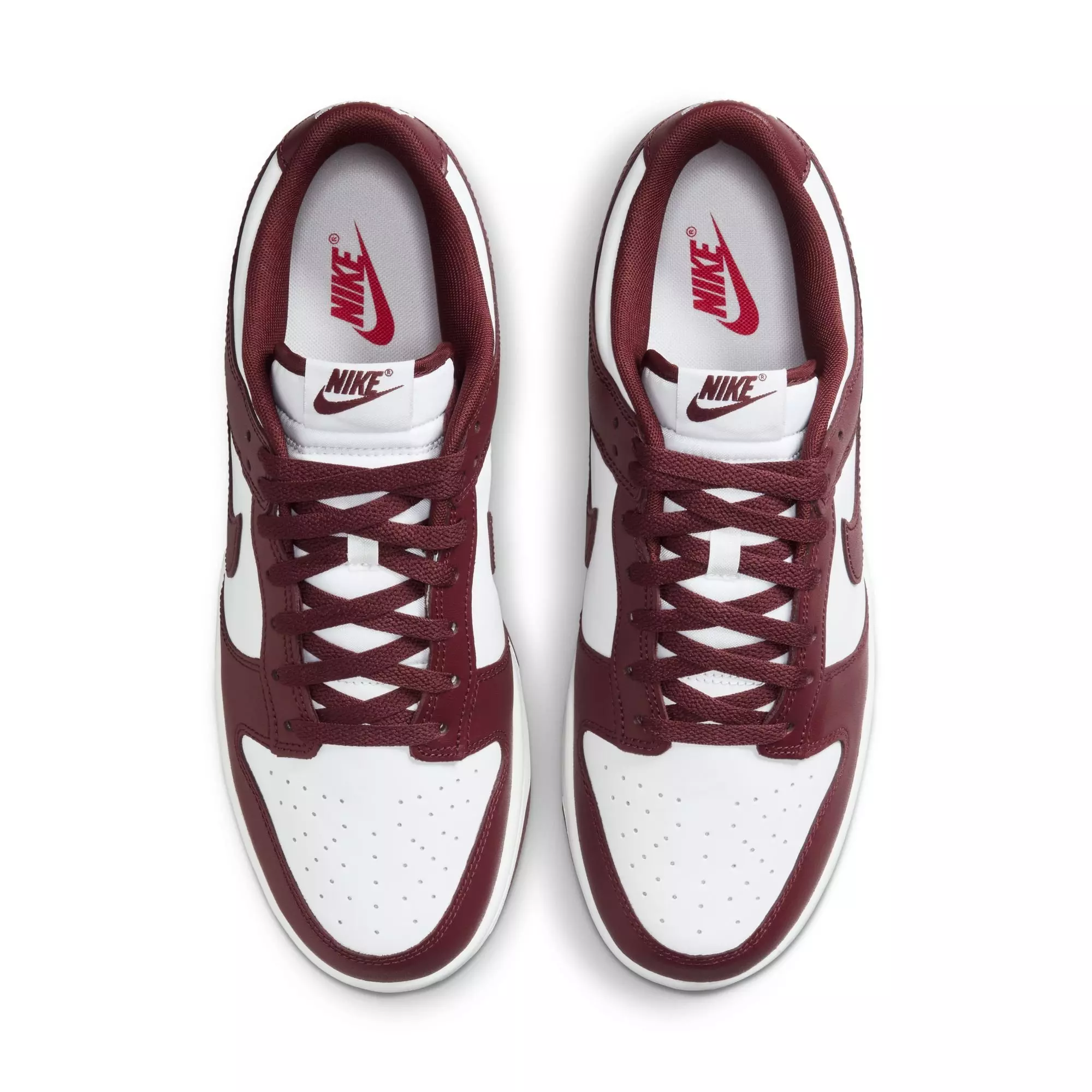 Nike Dunk Low Retro "White/Redwood/Gym Red" Men's Shoe - WHITE/RED