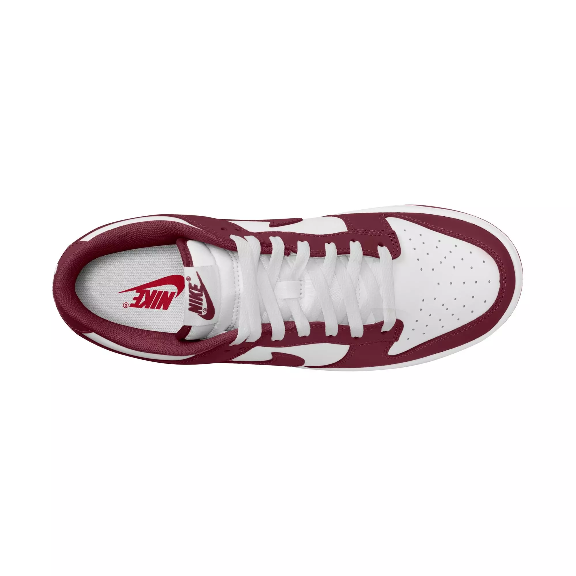 Nike Dunk Low Retro "White/Redwood/Gym Red" Men's Shoe - WHITE/RED