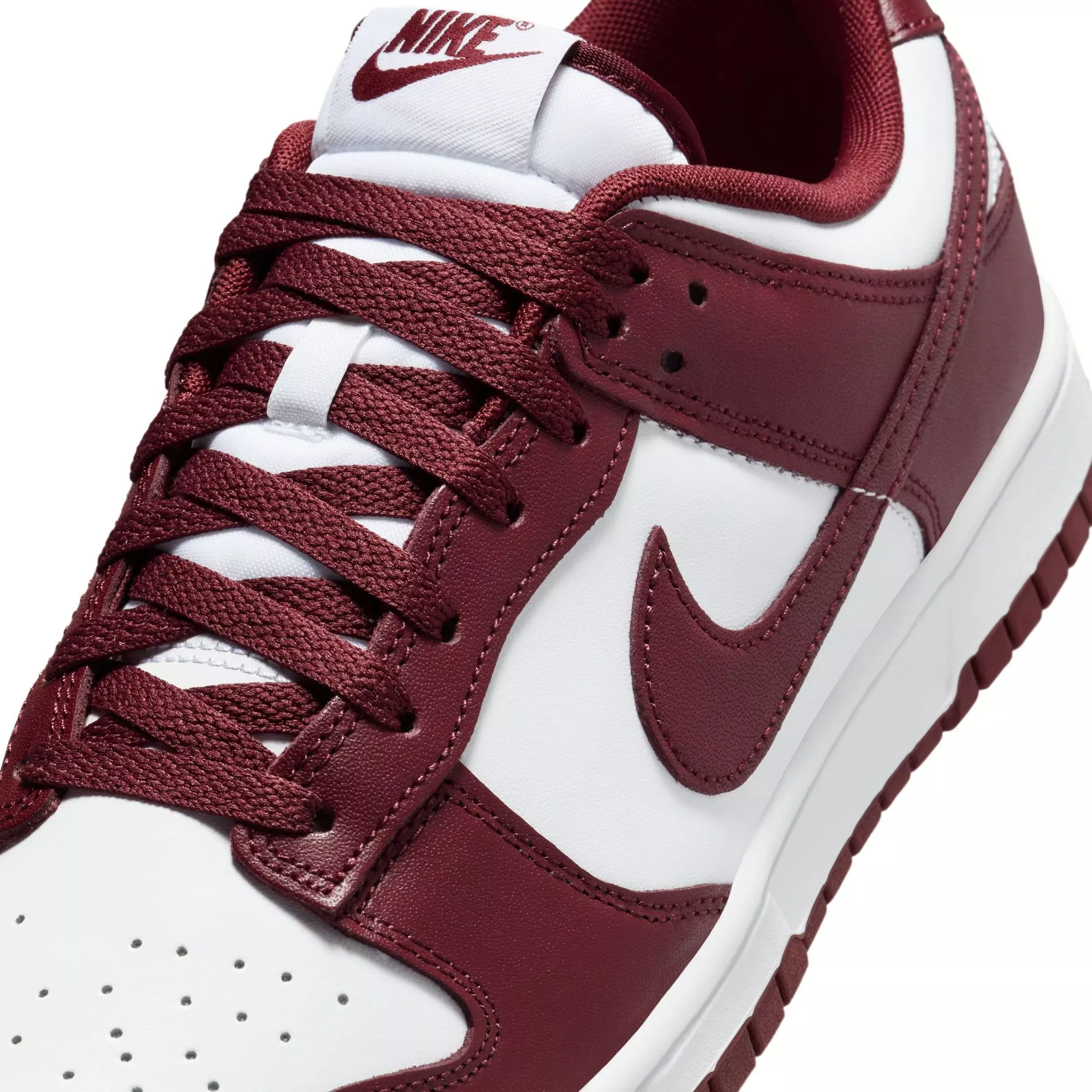 Nike Dunk Low Retro "White/Redwood/Gym Red" Men's Shoe - WHITE/RED