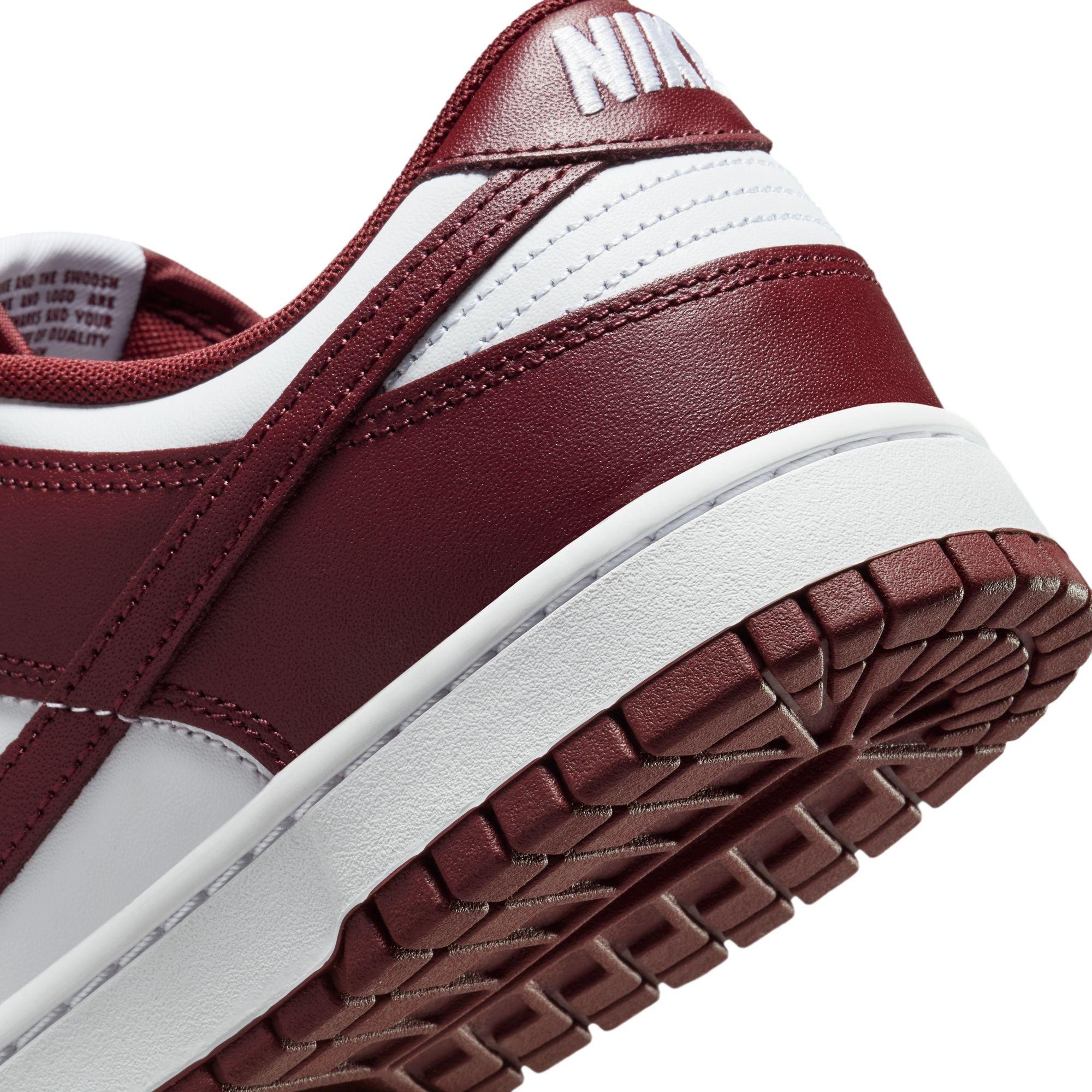 Nike Dunk Low Retro "White/Redwood/Gym Red" Men's Shoe - WHITE/RED Thumbnail View 11