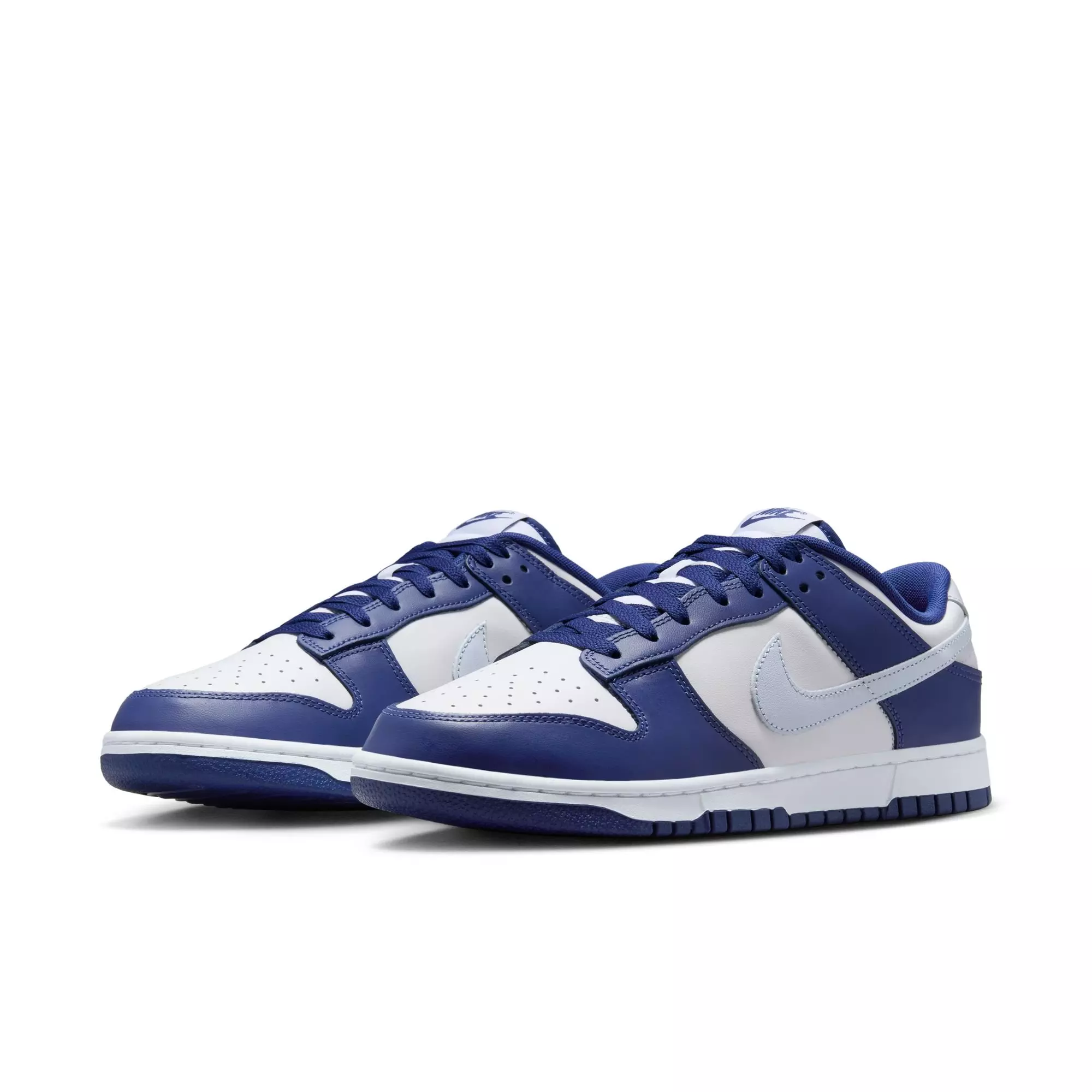 Nike Dunk Low Retro "Deep Royal Blue/Football Grey/White" Men's Shoe - WHITE/ROYAL