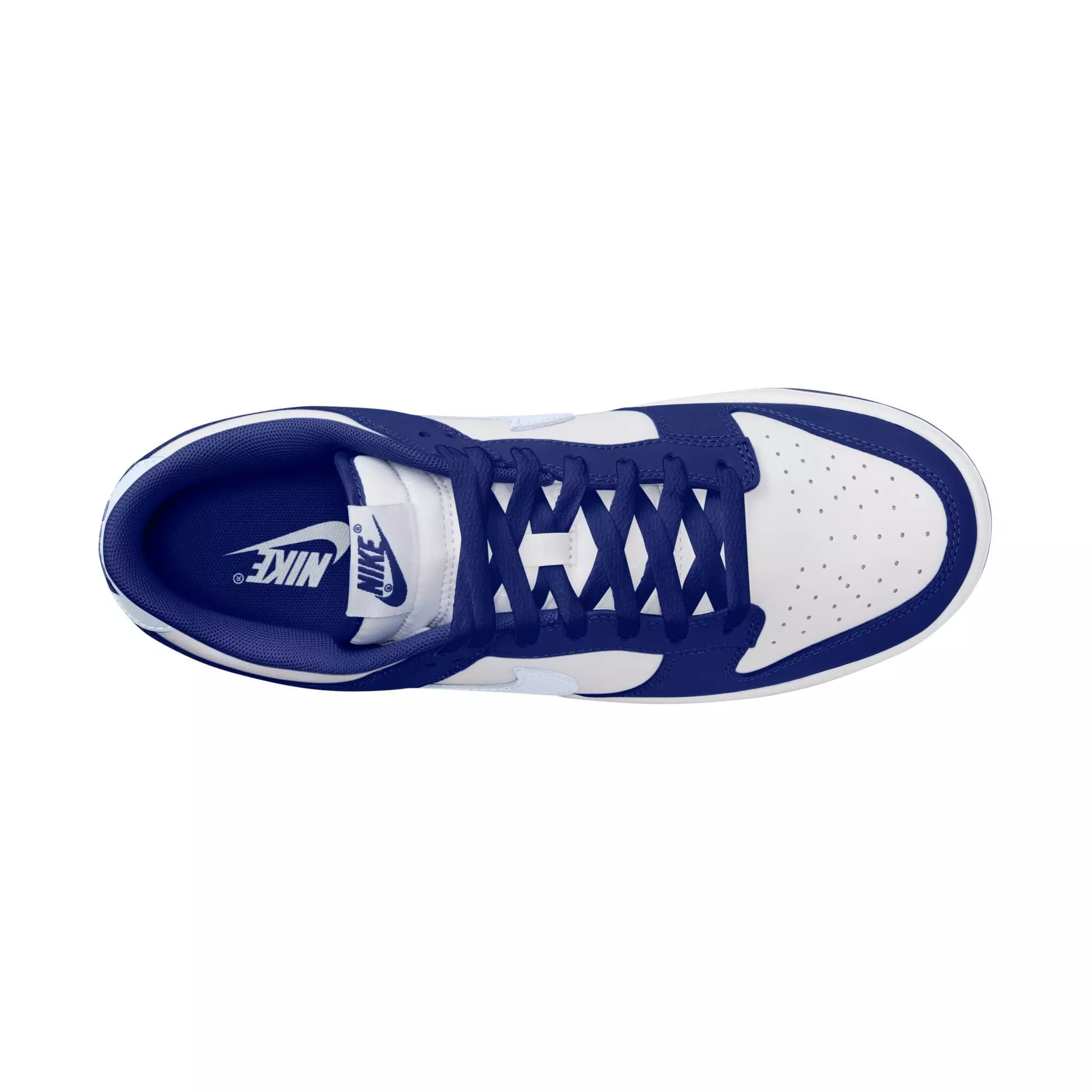 Nike Dunk Low Retro "Deep Royal Blue/Football Grey/White" Men's Shoe - WHITE/ROYAL