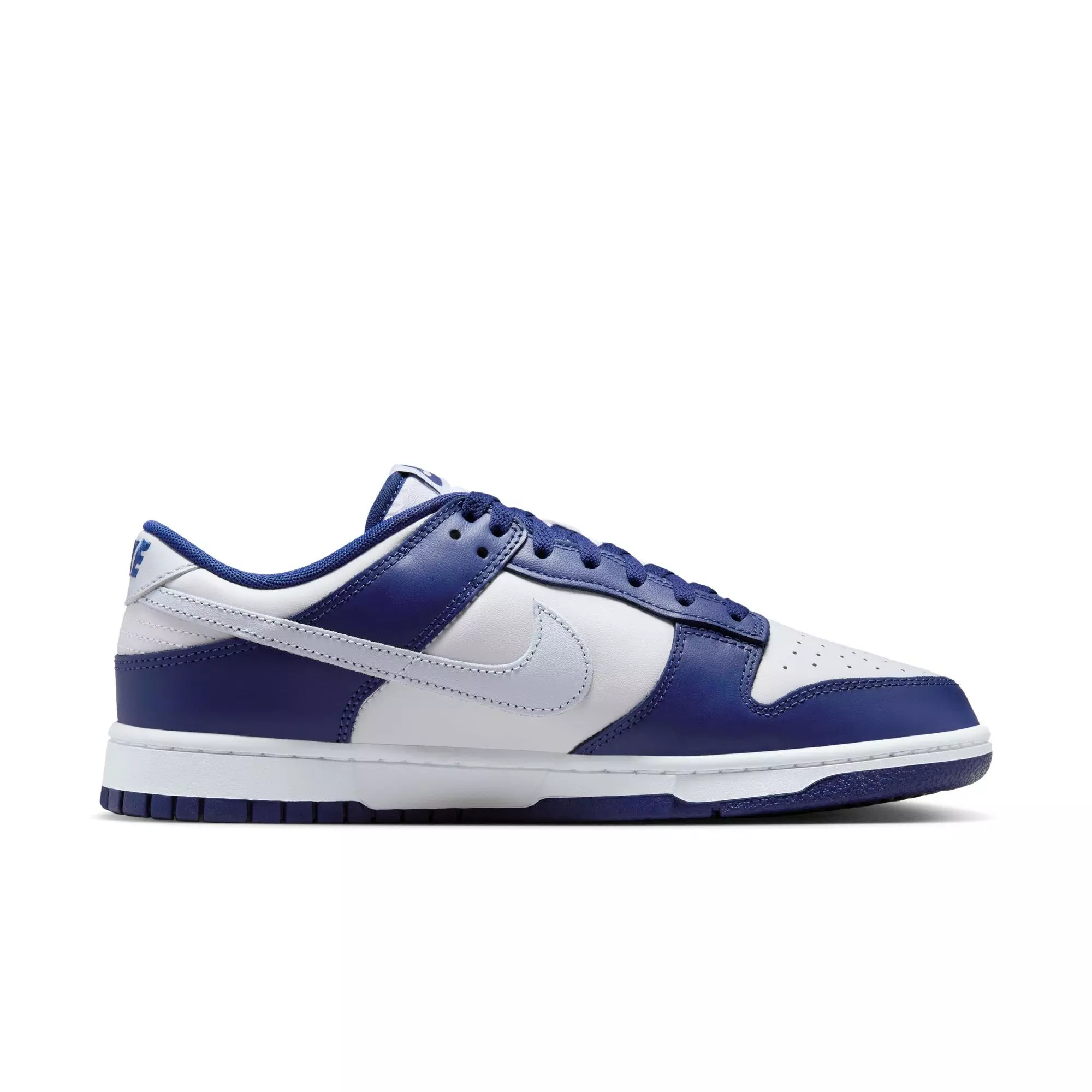 Nike Dunk Low Retro "Deep Royal Blue/Football Grey/White" Men's Shoe - WHITE/ROYAL