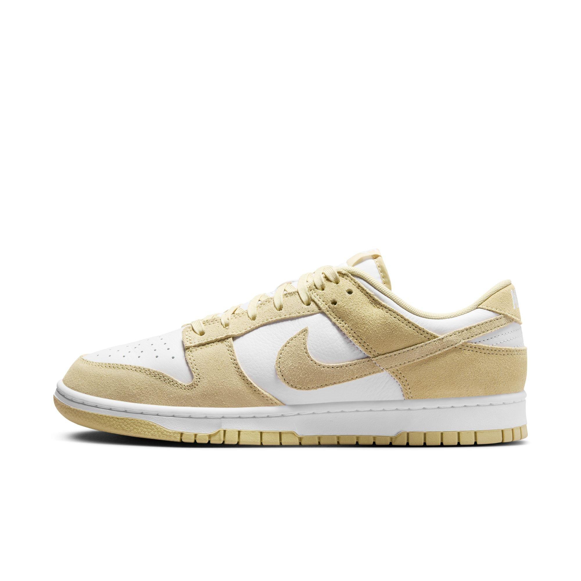 Nike Dunk Low Retro "White/Tm Gold" Men's Shoe - WHITE/GOLD Thumbnail View 3