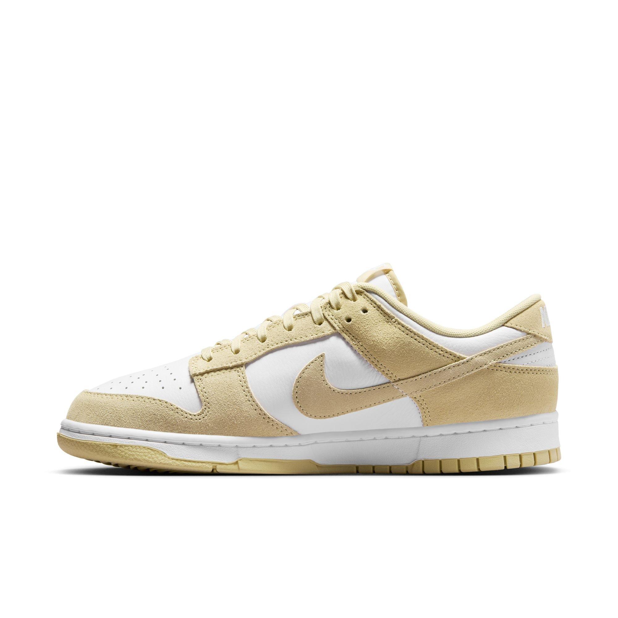 Nike Dunk Low Retro "White/Tm Gold" Men's Shoe - WHITE/GOLD Thumbnail View 4