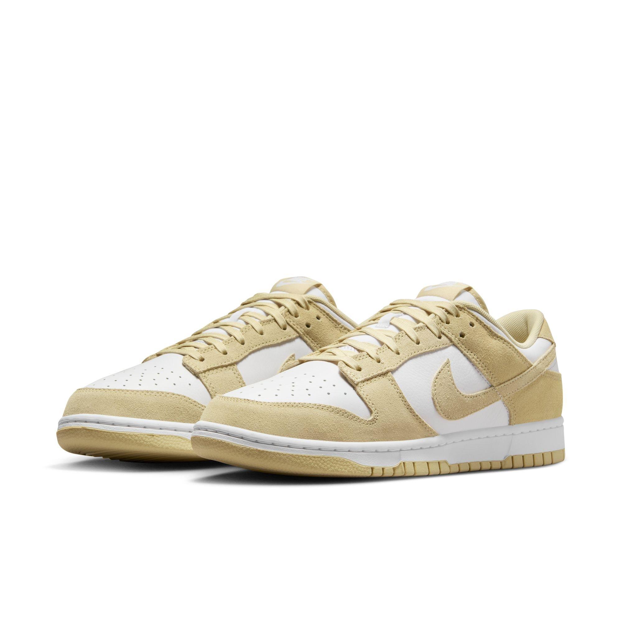 Nike Dunk Low Retro "White/Tm Gold" Men's Shoe - WHITE/GOLD Thumbnail View 5