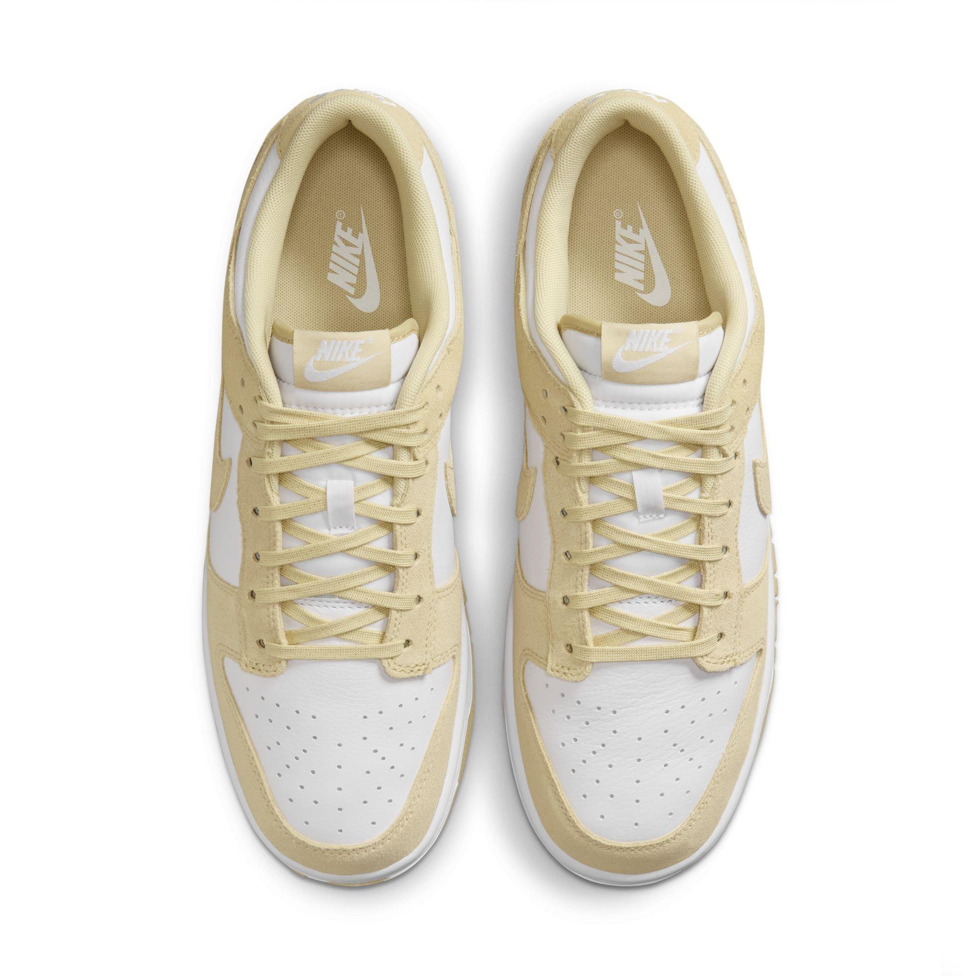 Nike Dunk Low Retro "White/Tm Gold" Men's Shoe - WHITE/GOLD Thumbnail View 8