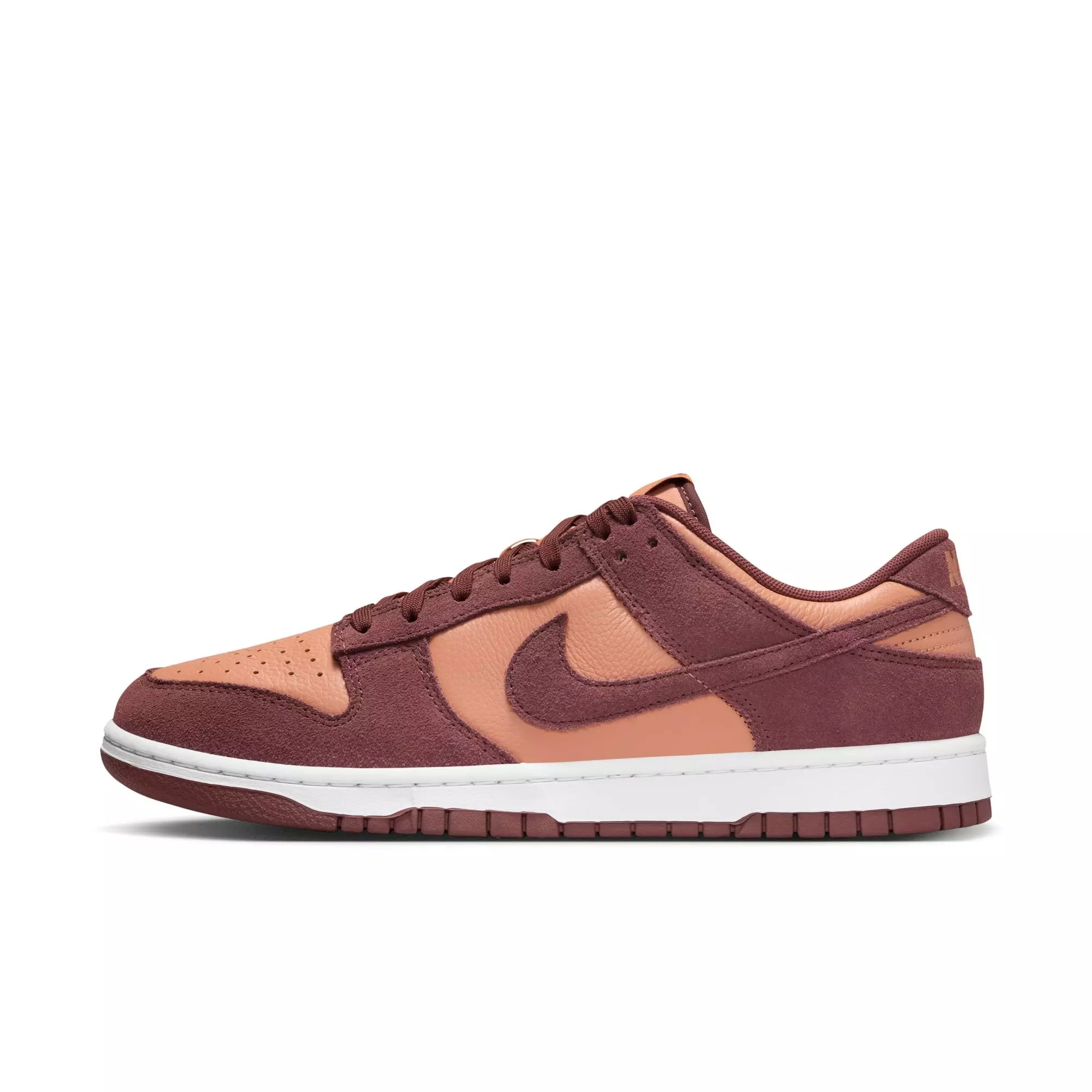 Nike Dunk Low "Amber Brown/Dark Pony/White" Men's Shoe - MAROON