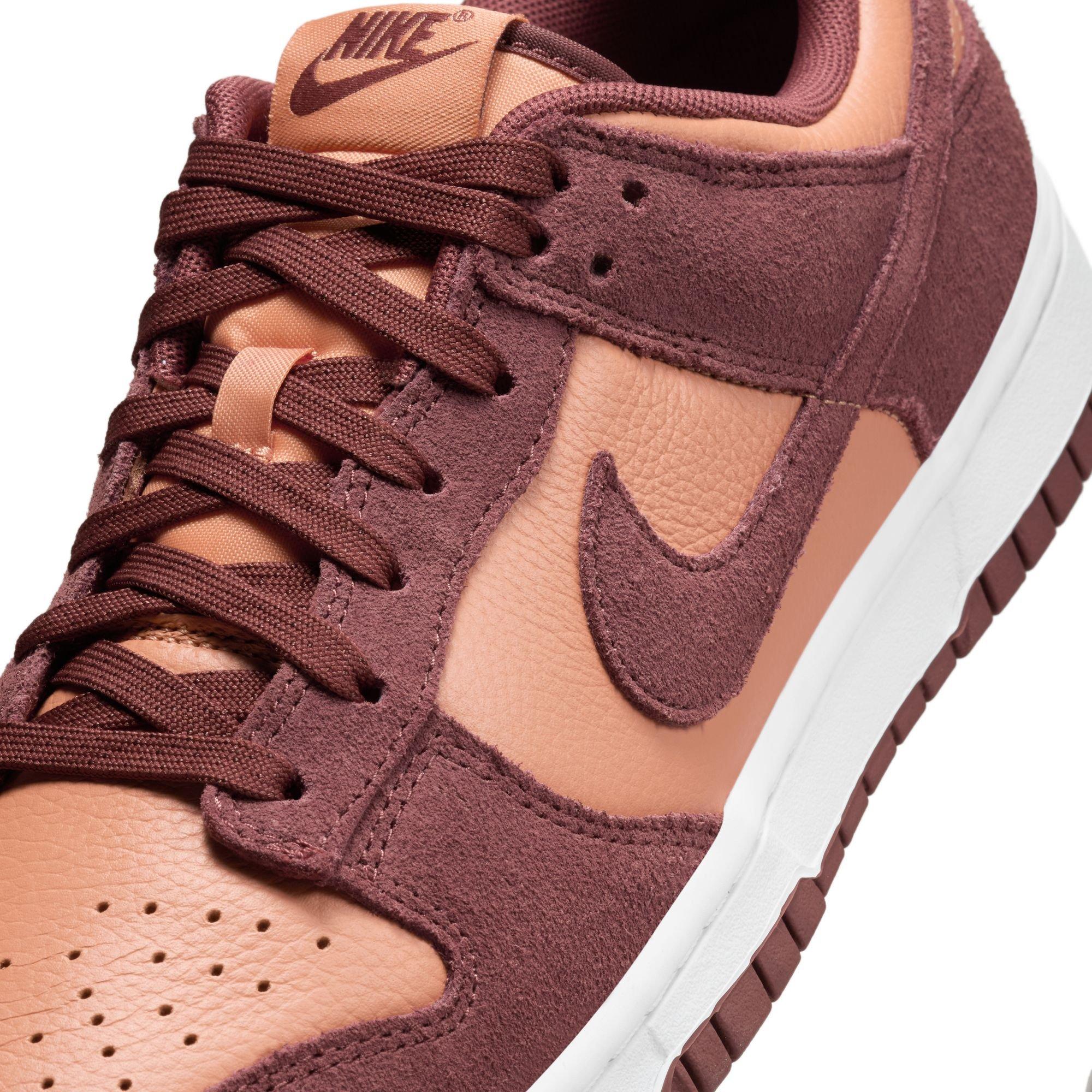 Nike Dunk Low "Amber Brown/Dark Pony/White" Men's Shoe - MAROON Thumbnail View 12