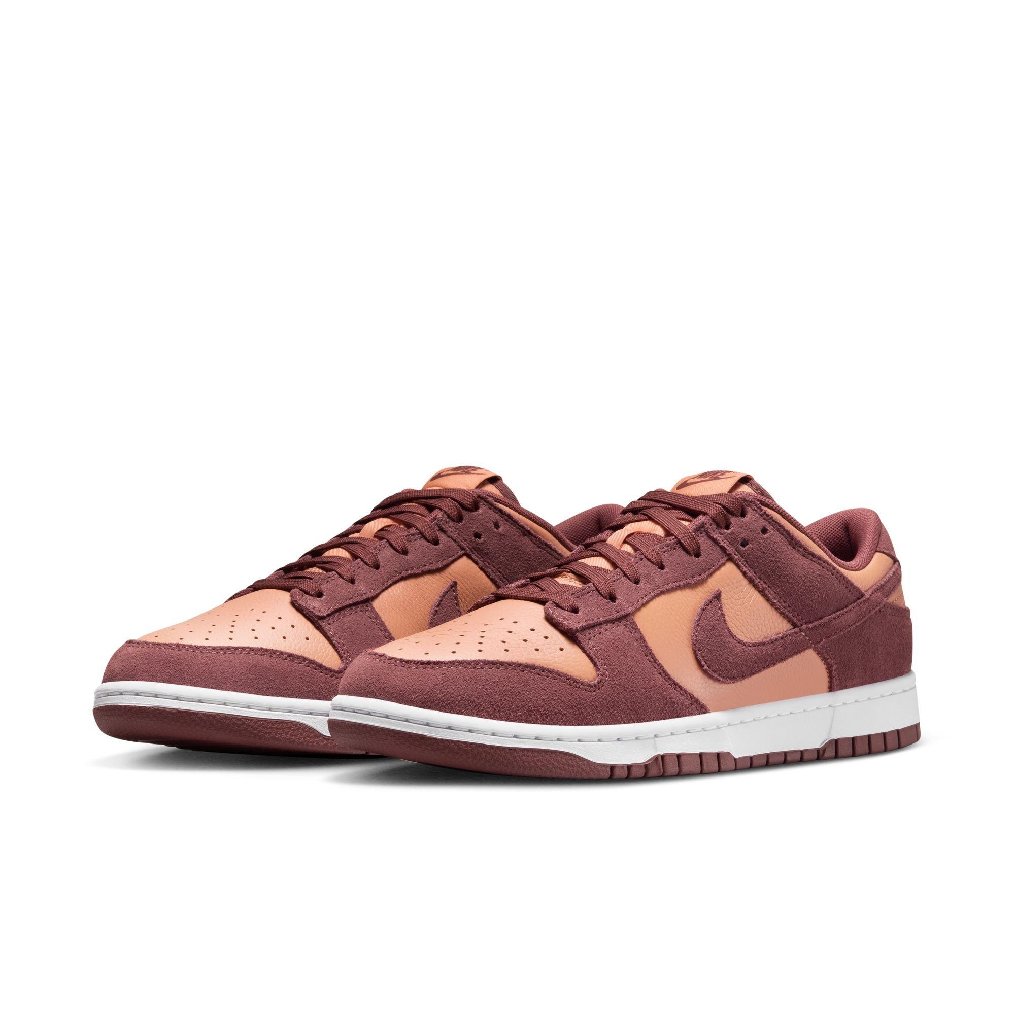 Nike Dunk Low "Amber Brown/Dark Pony/White" Men's Shoe - MAROON Thumbnail View 5