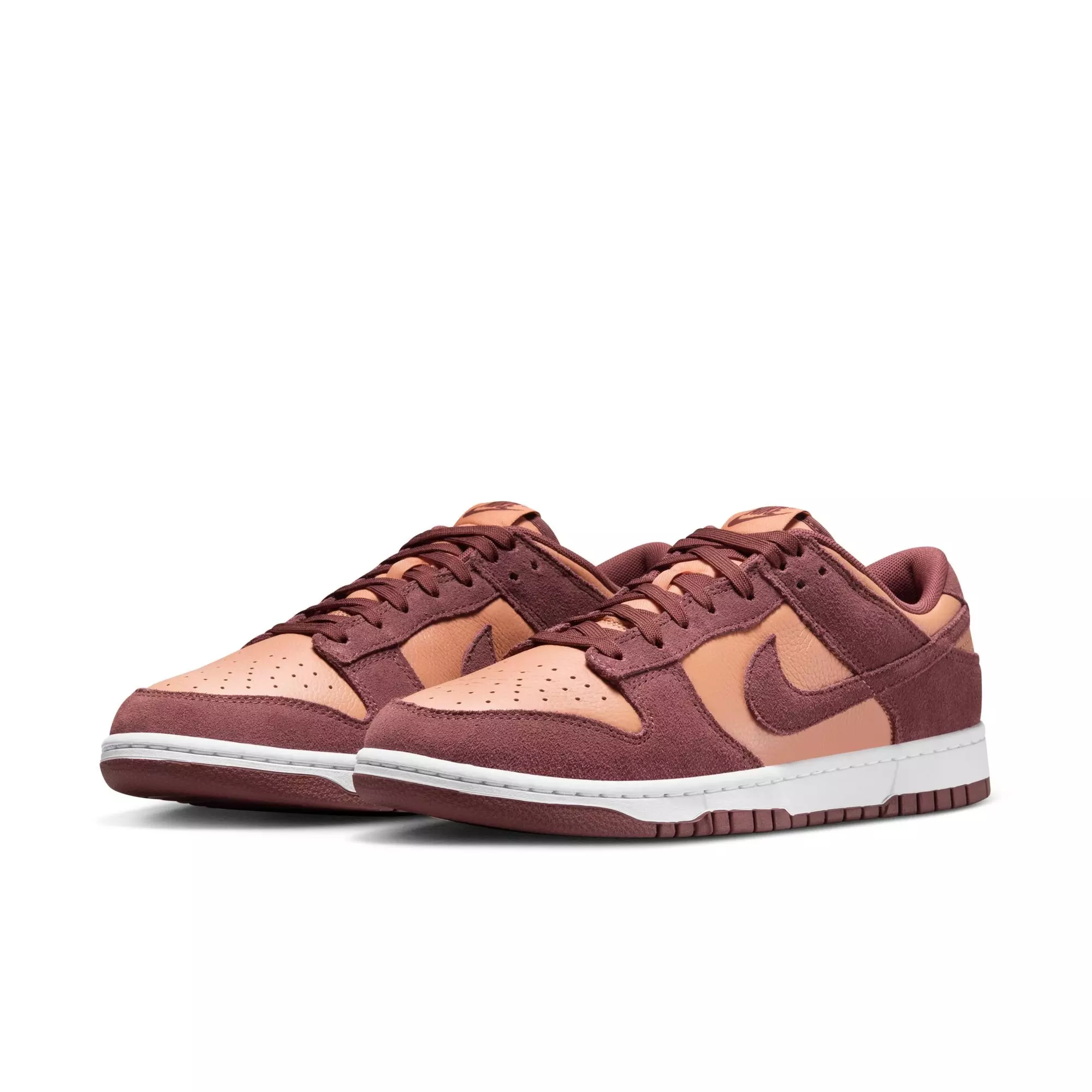 Nike Dunk Low "Amber Brown/Dark Pony/White" Men's Shoe - MAROON