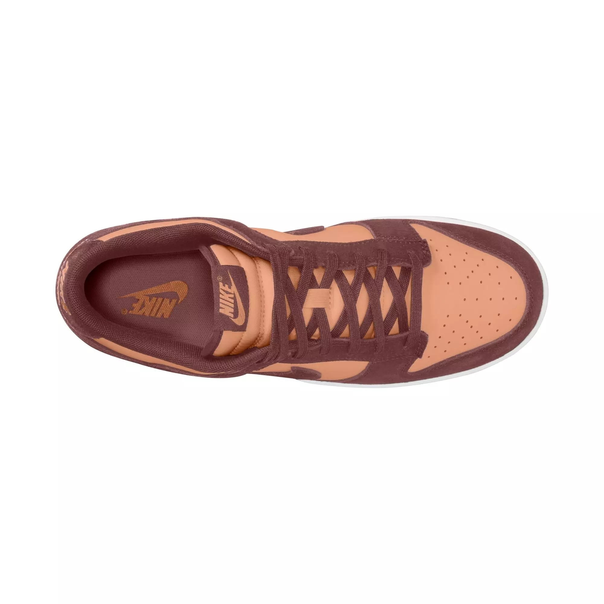 Nike Dunk Low "Amber Brown/Dark Pony/White" Men's Shoe - MAROON