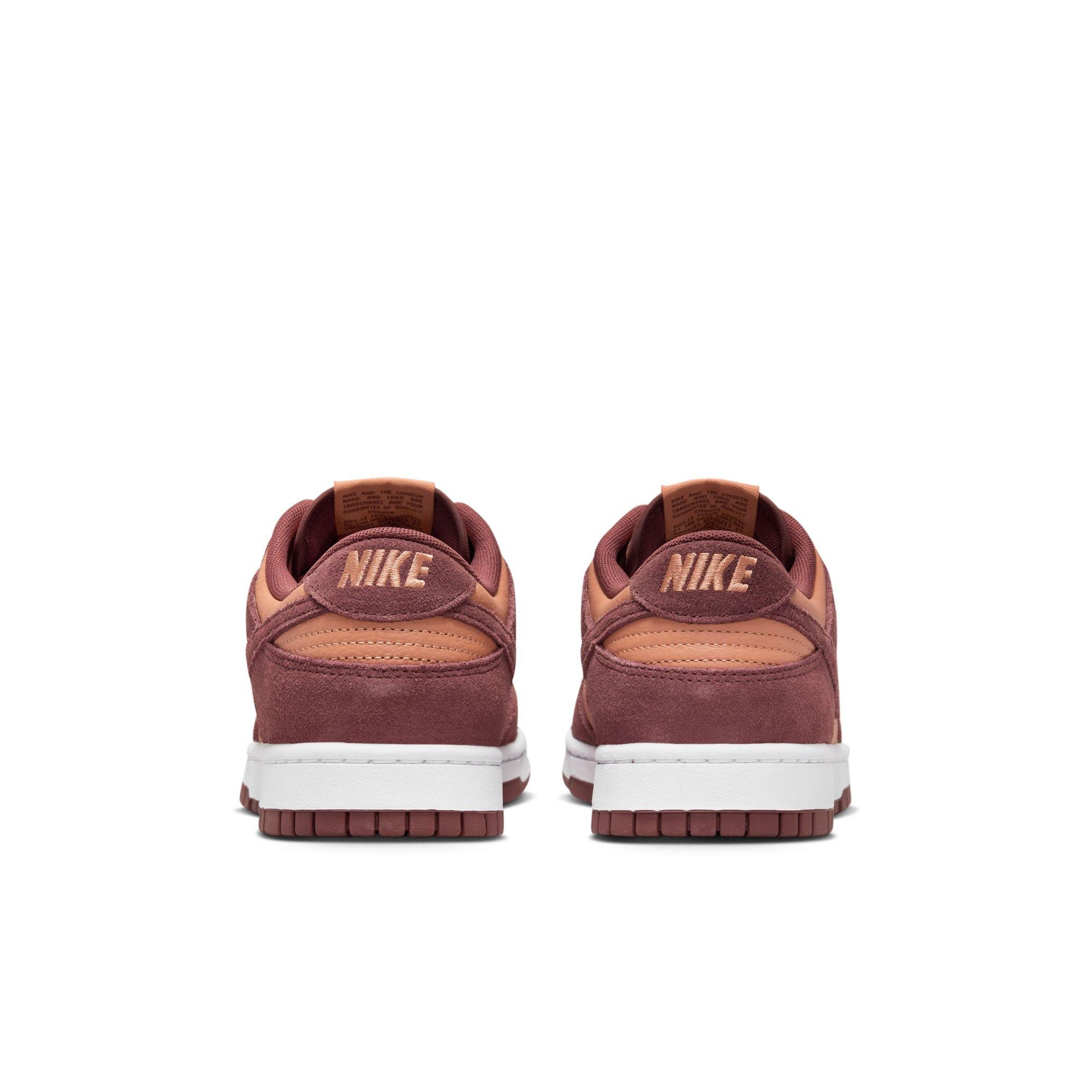 Nike Dunk Low "Amber Brown/Dark Pony/White" Men's Shoe - MAROON Thumbnail View 7