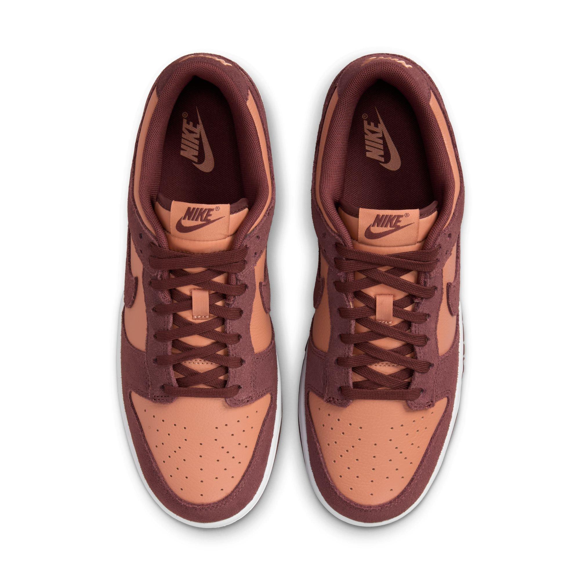 Nike Dunk Low "Amber Brown/Dark Pony/White" Men's Shoe - MAROON Thumbnail View 8