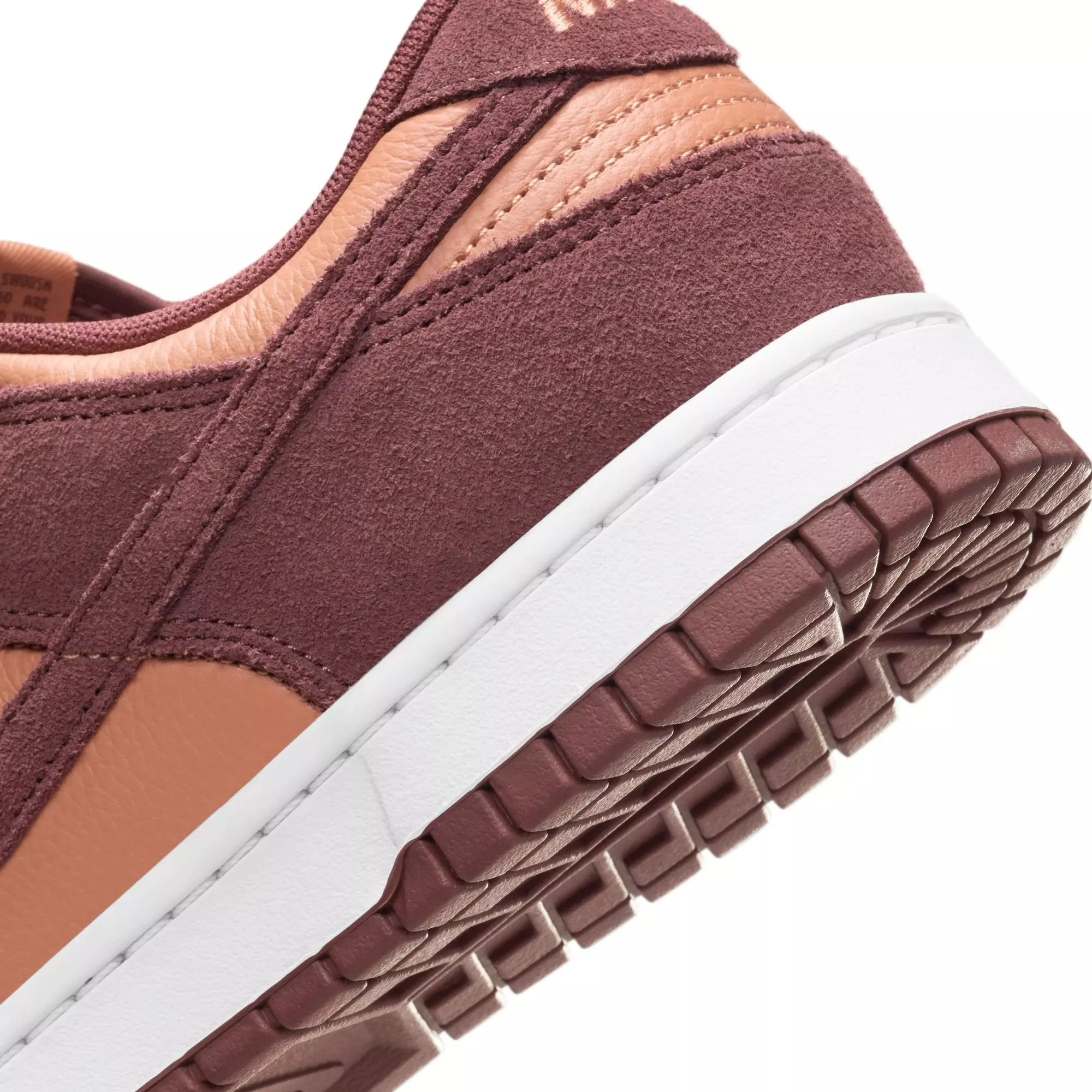 Nike Dunk Low "Amber Brown/Dark Pony/White" Men's Shoe - MAROON