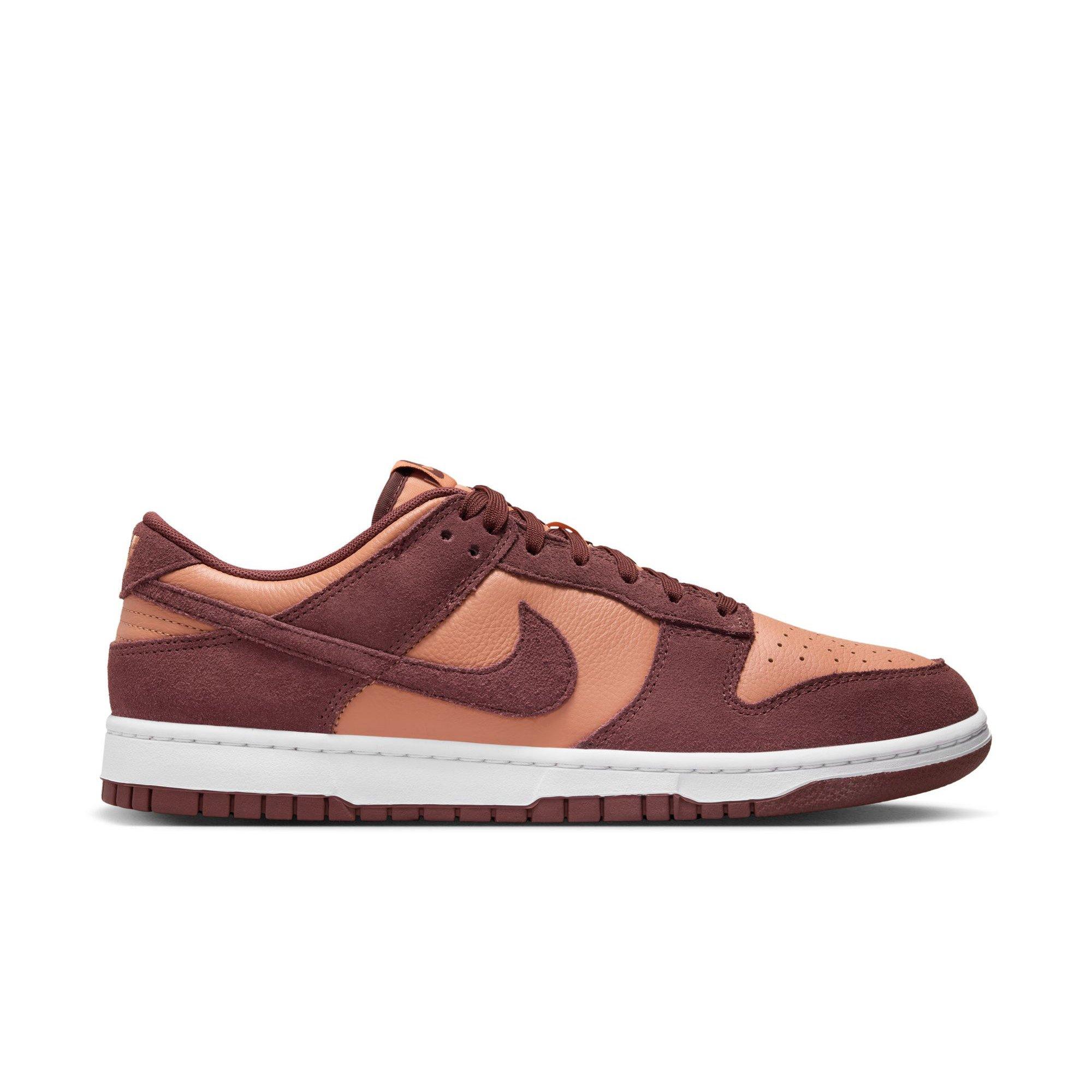 Nike Dunk Low "Amber Brown/Dark Pony/White" Men's Shoe - MAROON Thumbnail View 1