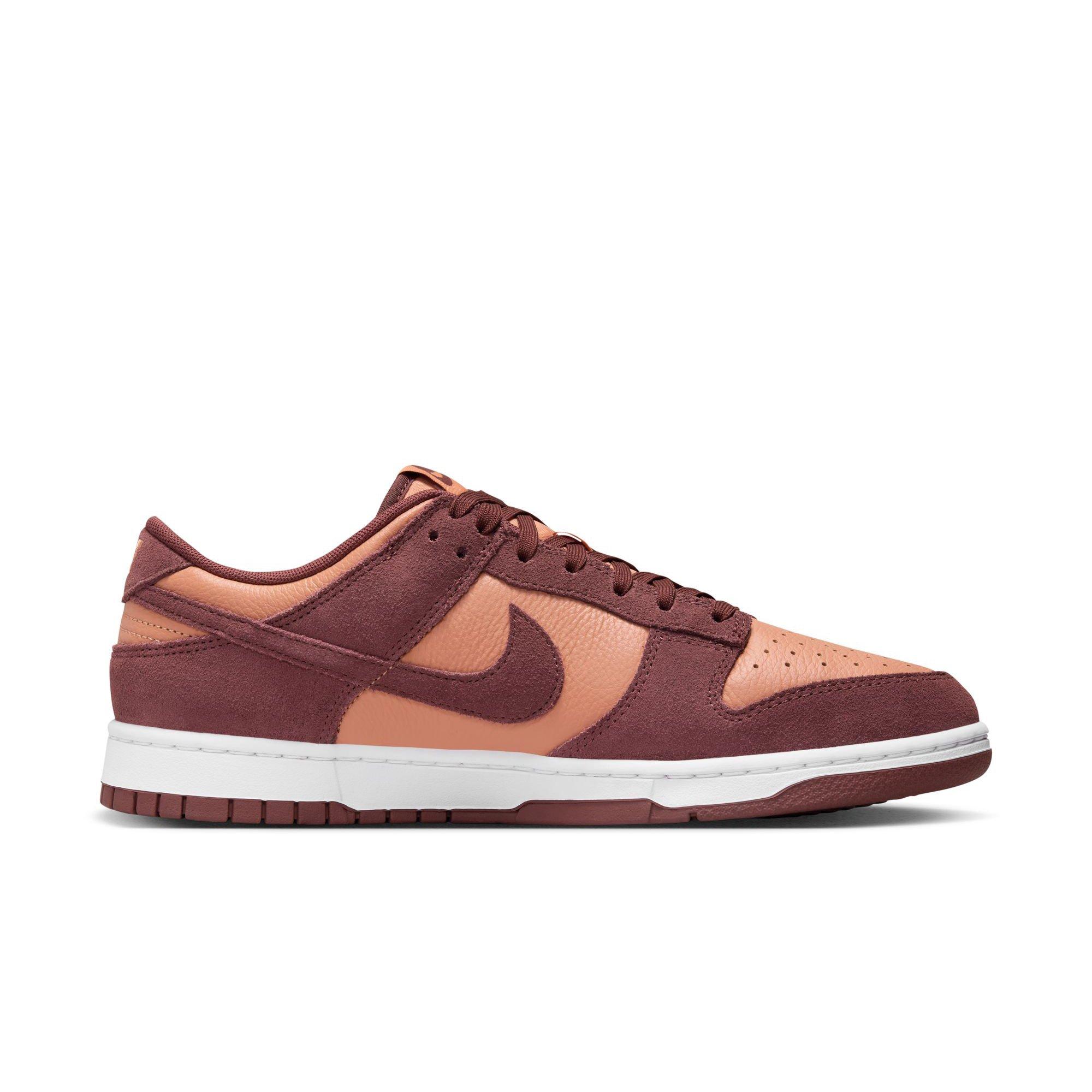 Nike Dunk Low "Amber Brown/Dark Pony/White" Men's Shoe - MAROON Thumbnail View 2