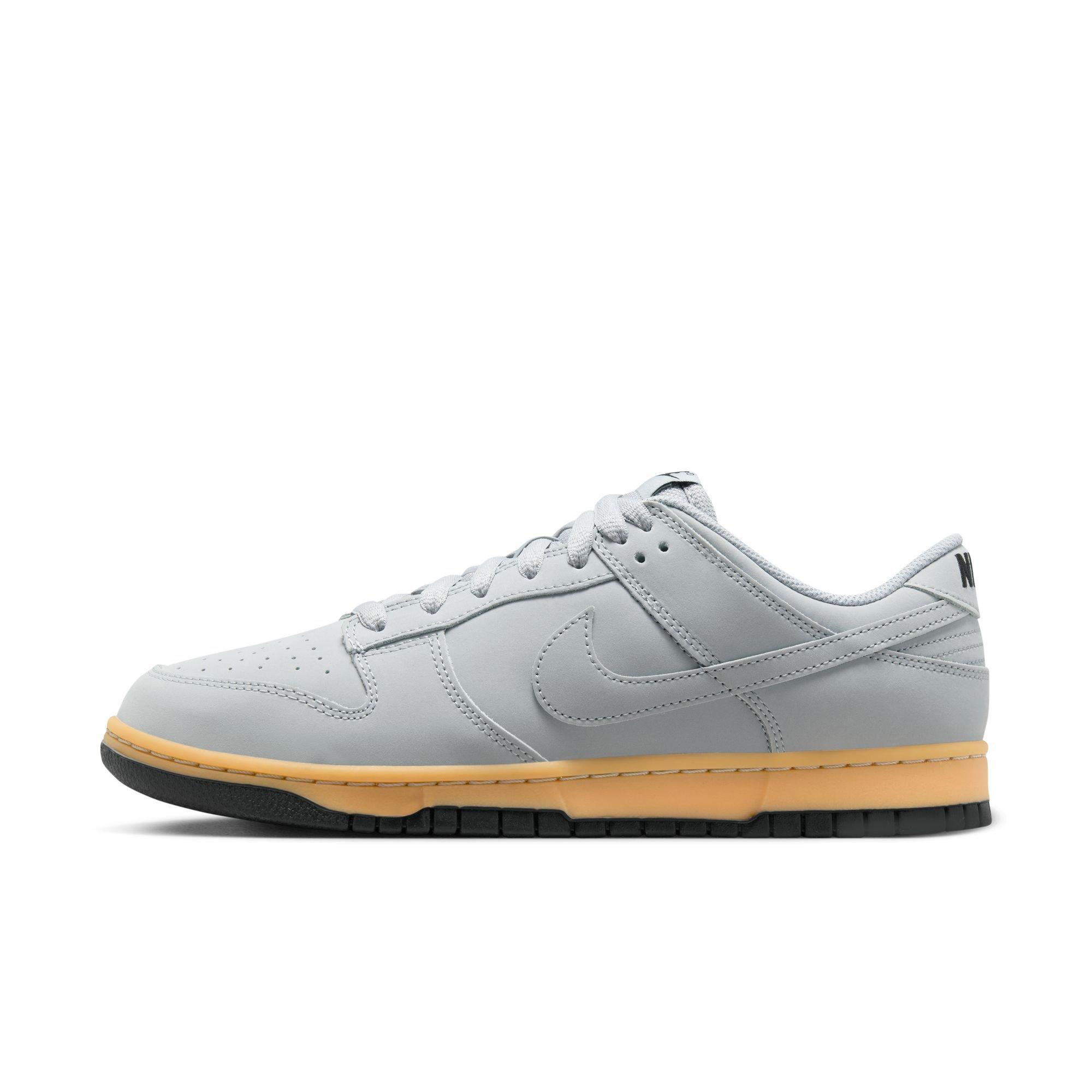 Nike Dunk Low Retro SE "Wolf Grey/Gum Yellow/Black" Men's Shoe - TAN Thumbnail View 3